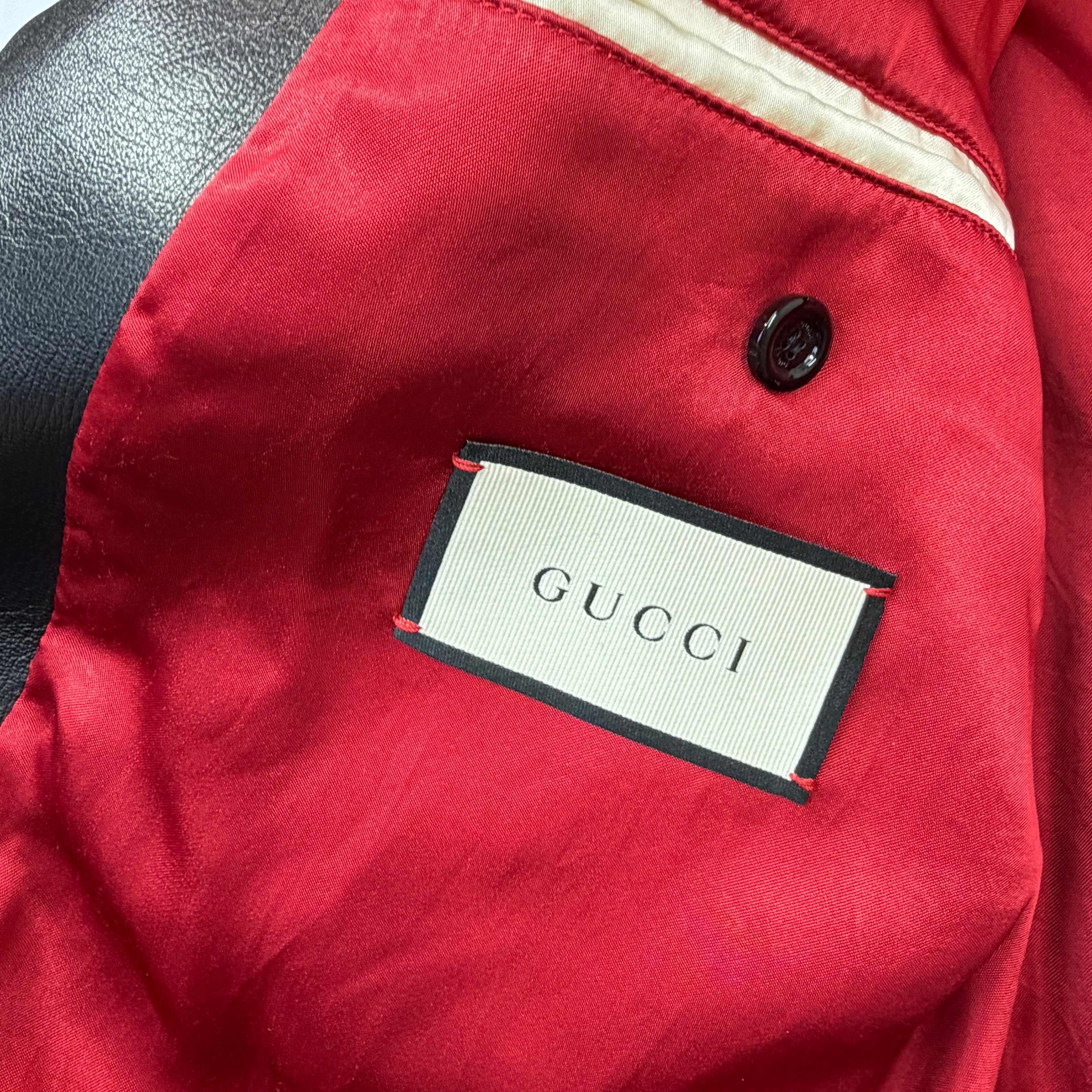 Gucci Orgasmique Leather Bomber 58 (XXXL)