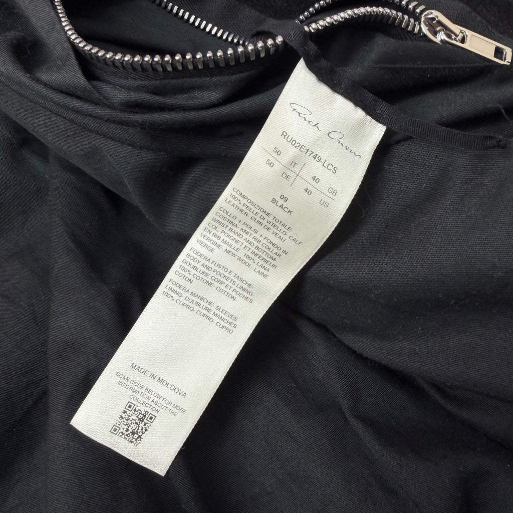 Rick Owens Concordians Suede Flight Jacket 50 (M)