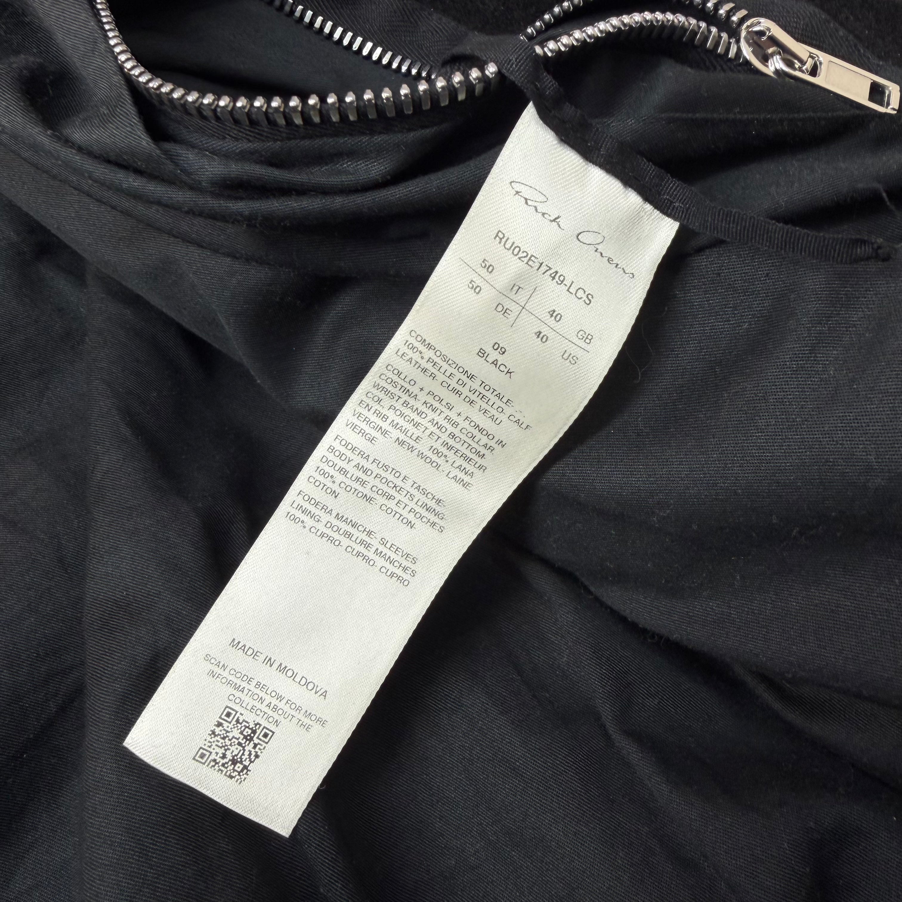 Rick Owens Concordians Suede Flight Jacket 50 (M)