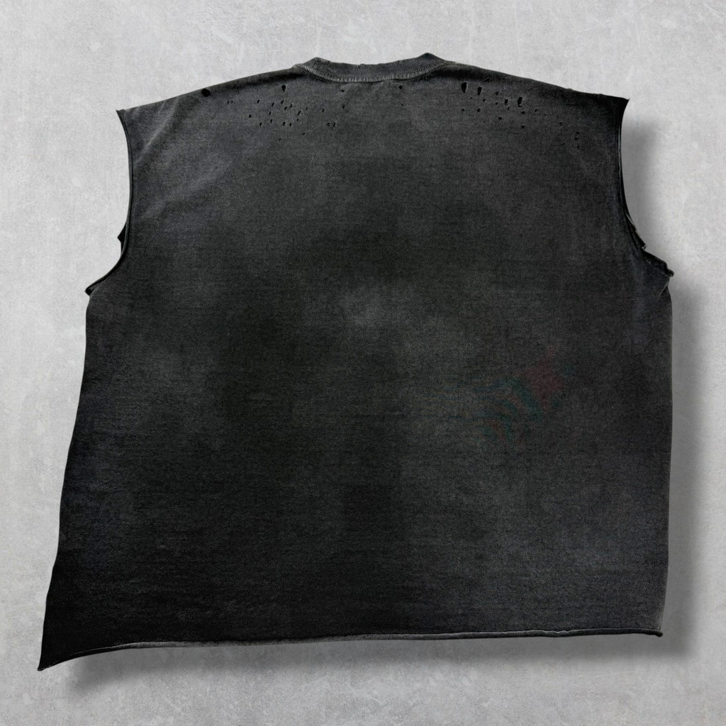 Satoshi Nakamoto Globe of Death Cut Off Tee S