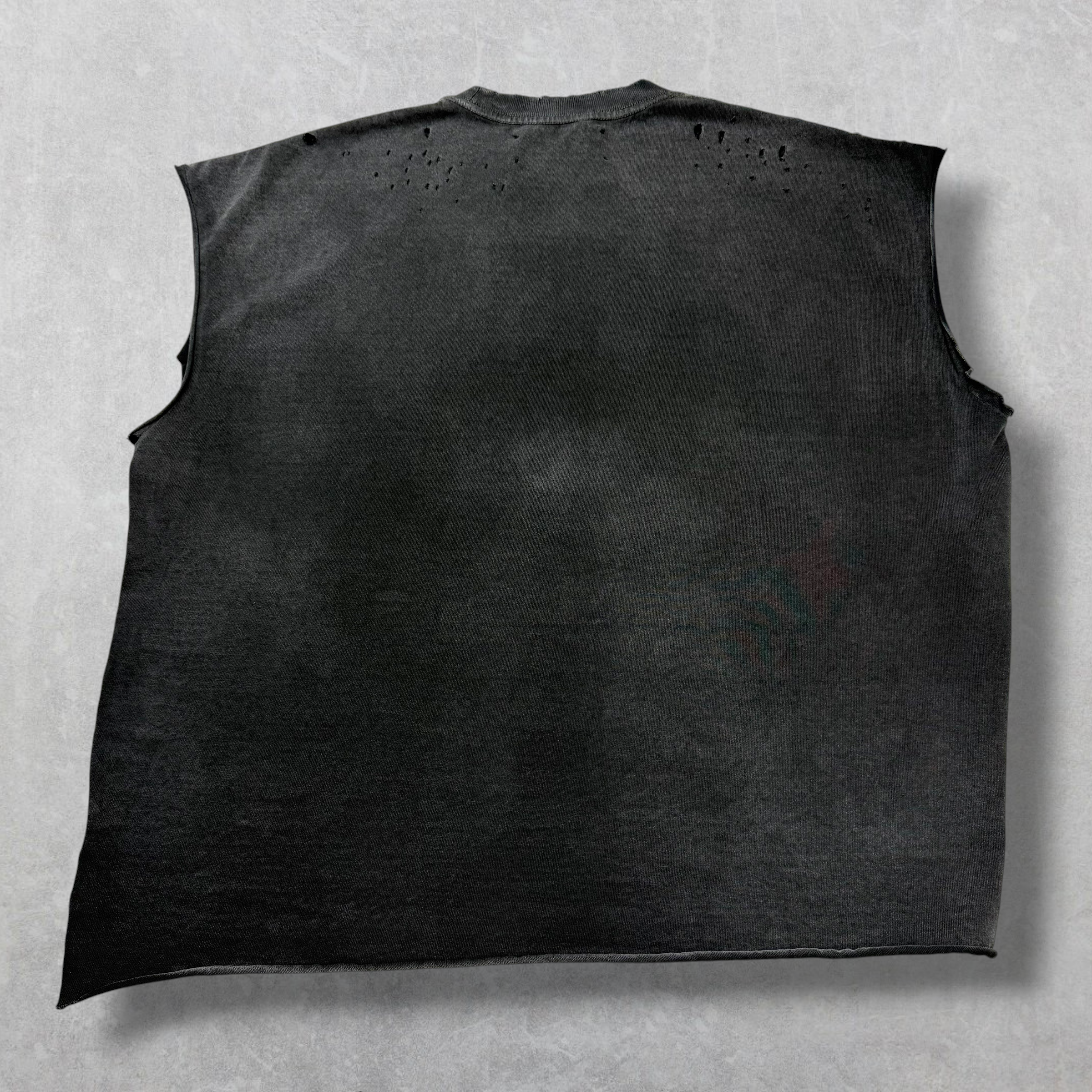 Satoshi Nakamoto Globe of Death Cut Off Tee S