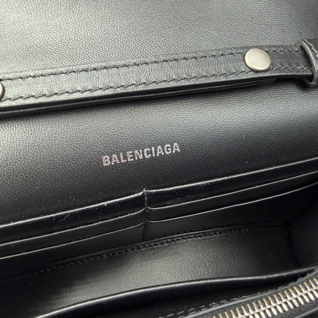 Balenciaga Fleece Leopard Hourglass Bag