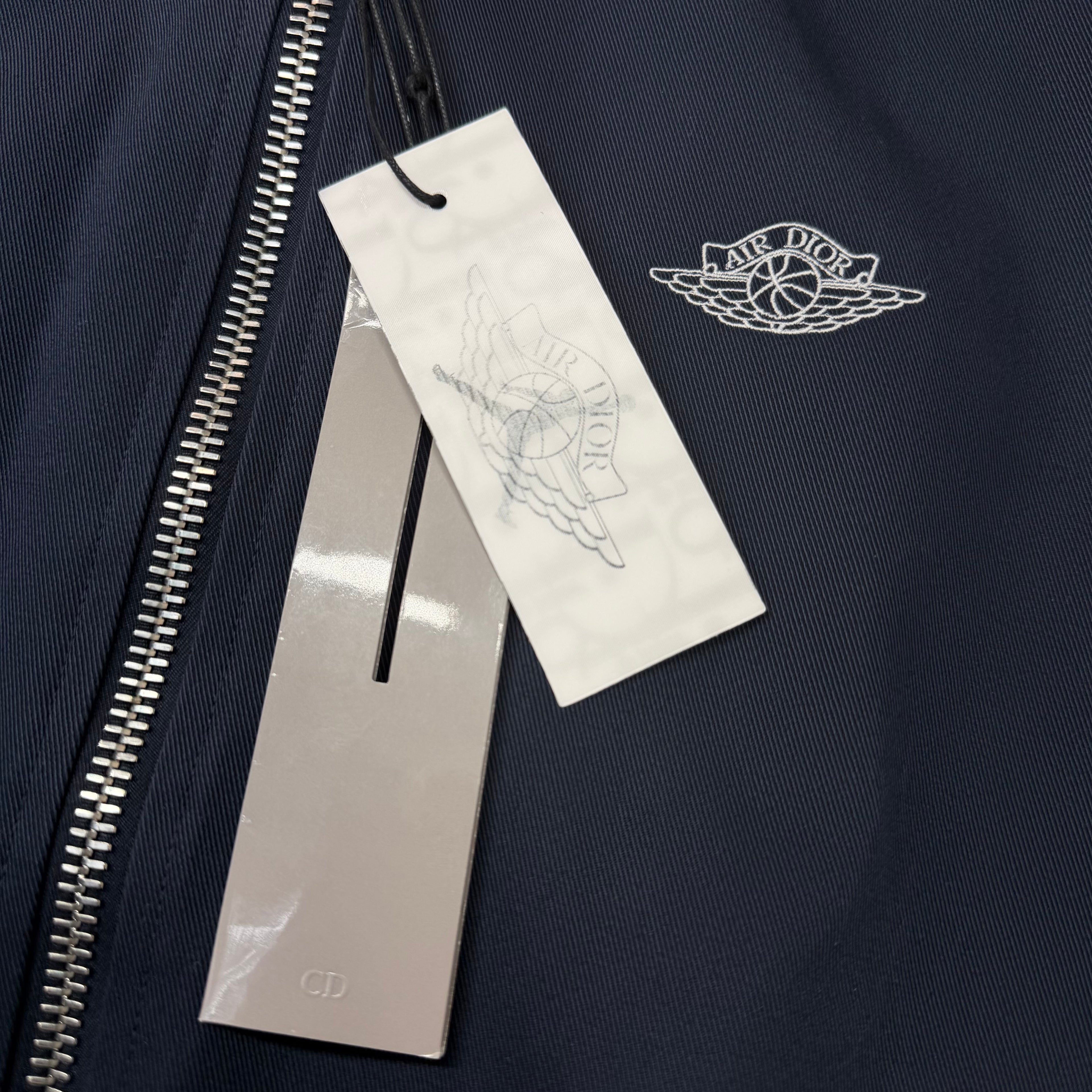Dior x Jordan Wings Logo Bomber Navy 52 (L)