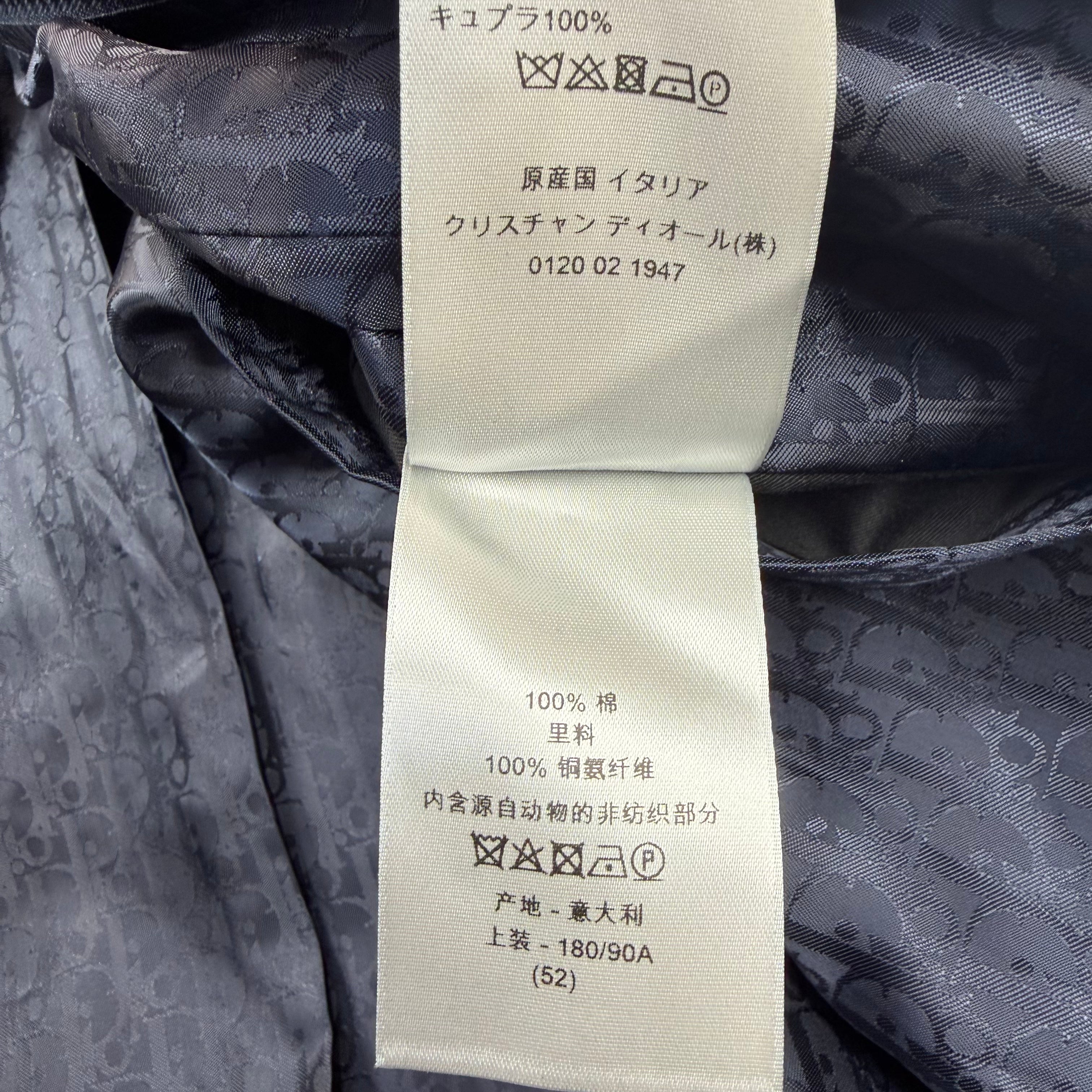 Dior x Jordan Wings Logo Bomber Navy 52 (L)
