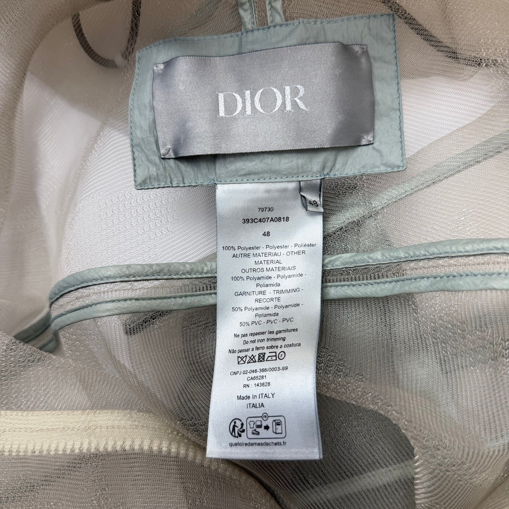 Dior Technical Mesh and Tulle Hooded Jacket 48 (M)