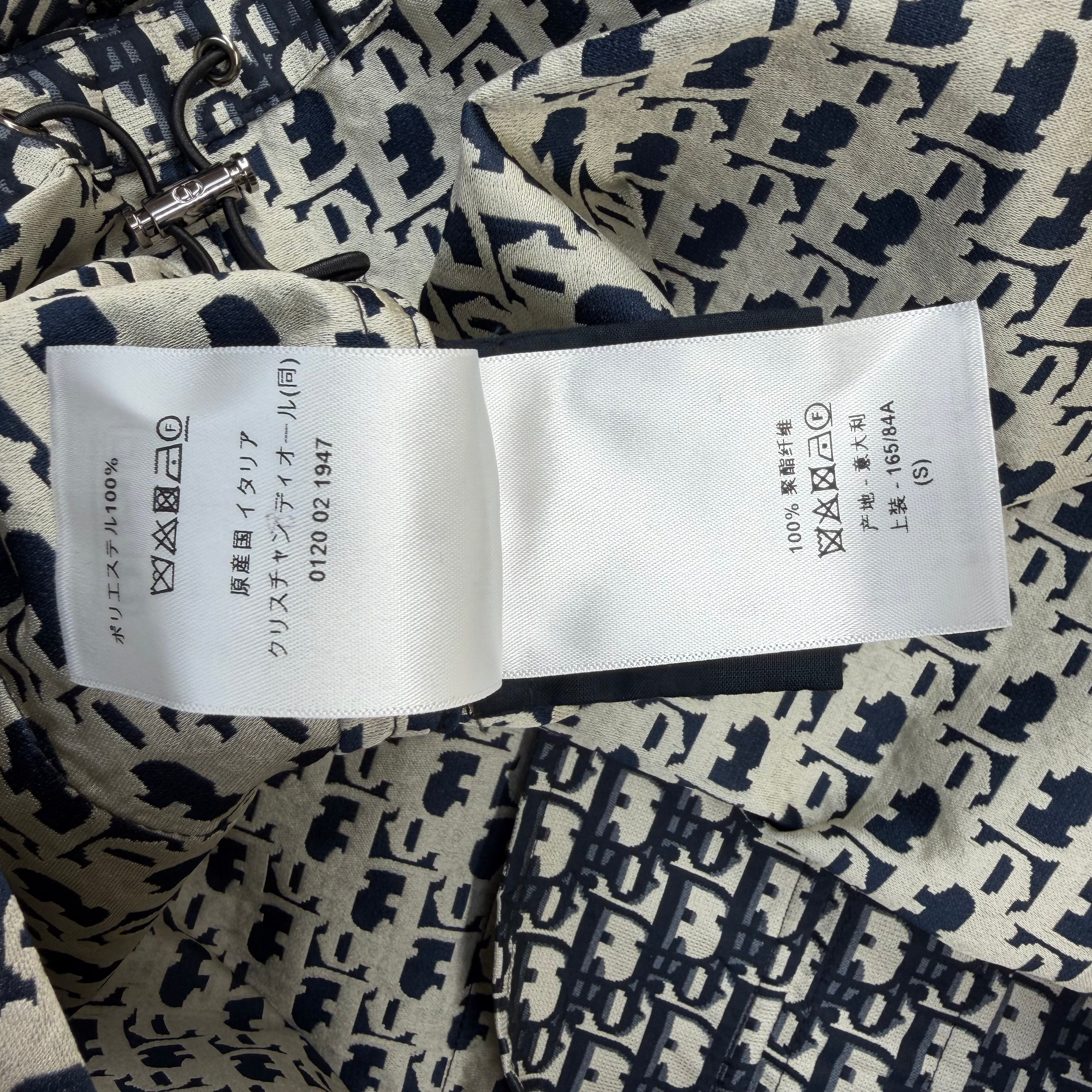 Dior Technical Jacquard Taffeta Hooded Jacket S