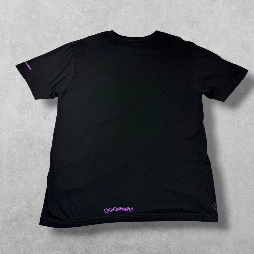 Chrome Hearts Purple Neck Logo Tee XL