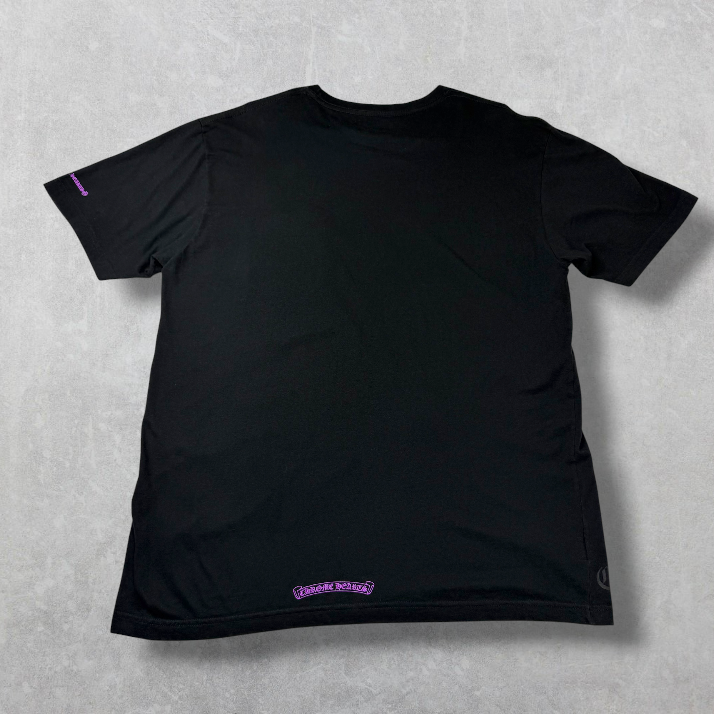 Chrome Hearts Purple Neck Logo Tee XL