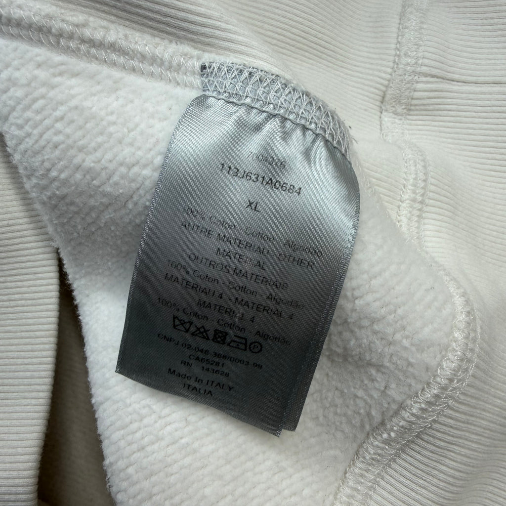 Dior Oblique Relaxed-Fit Hooded Sweatshirt White XL