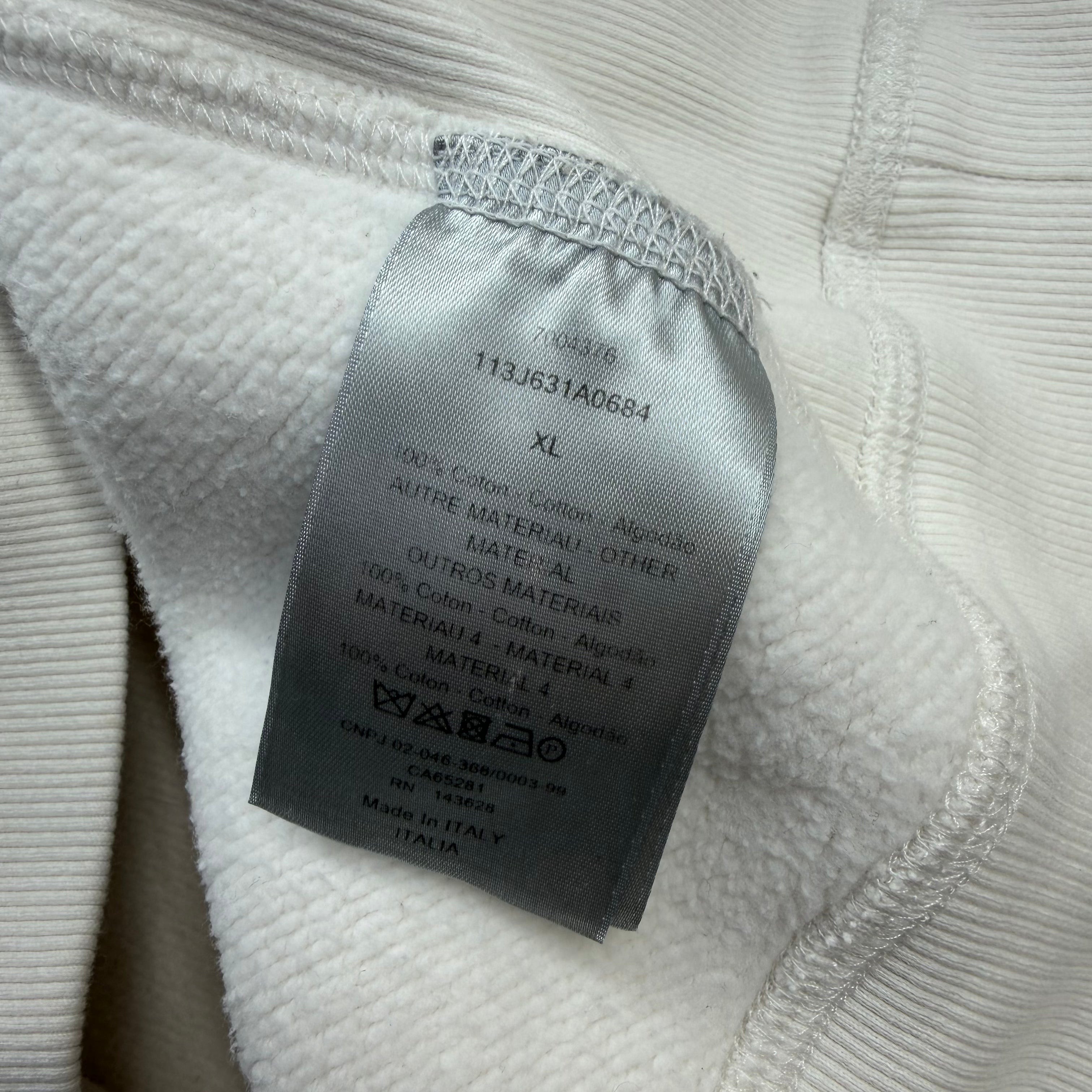 Dior Oblique Relaxed-Fit Hooded Sweatshirt White XL