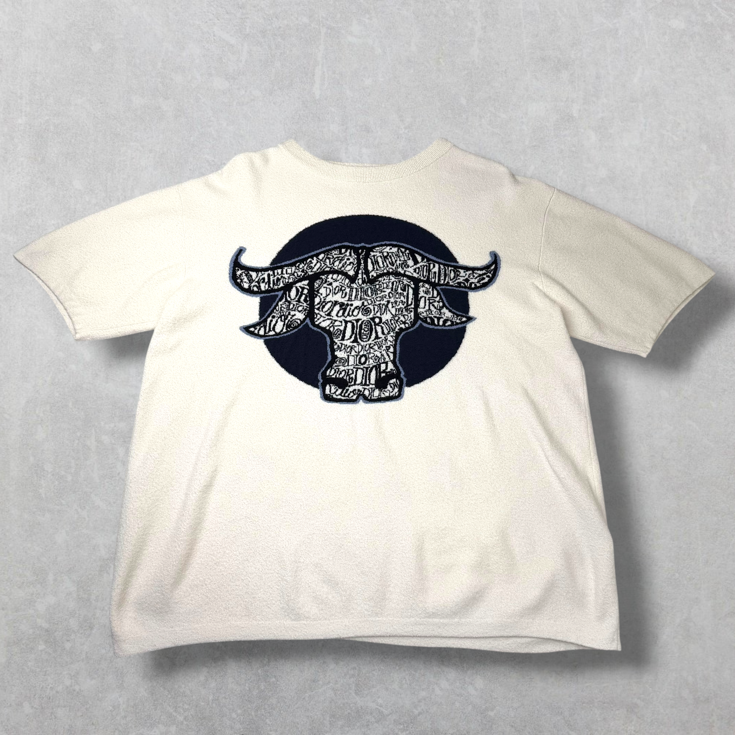 Dior x Stussy "Year of The Ox" Terry Cloth Tee L
