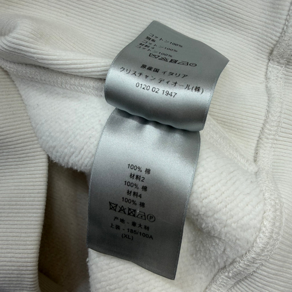 Dior Oblique Relaxed-Fit Hooded Sweatshirt White XL