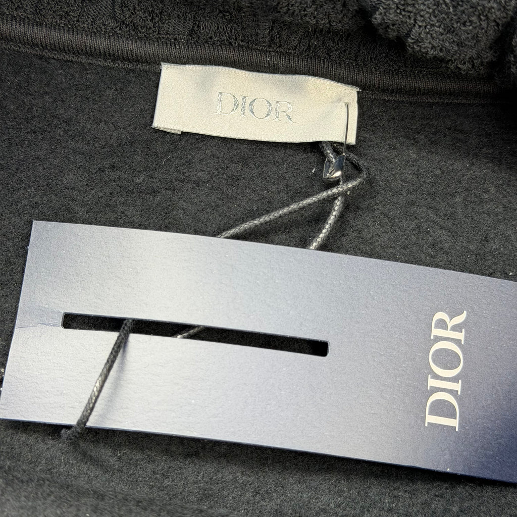 Dior Oblique Relaxed-Fit Hooded Sweatshirt Black XXL