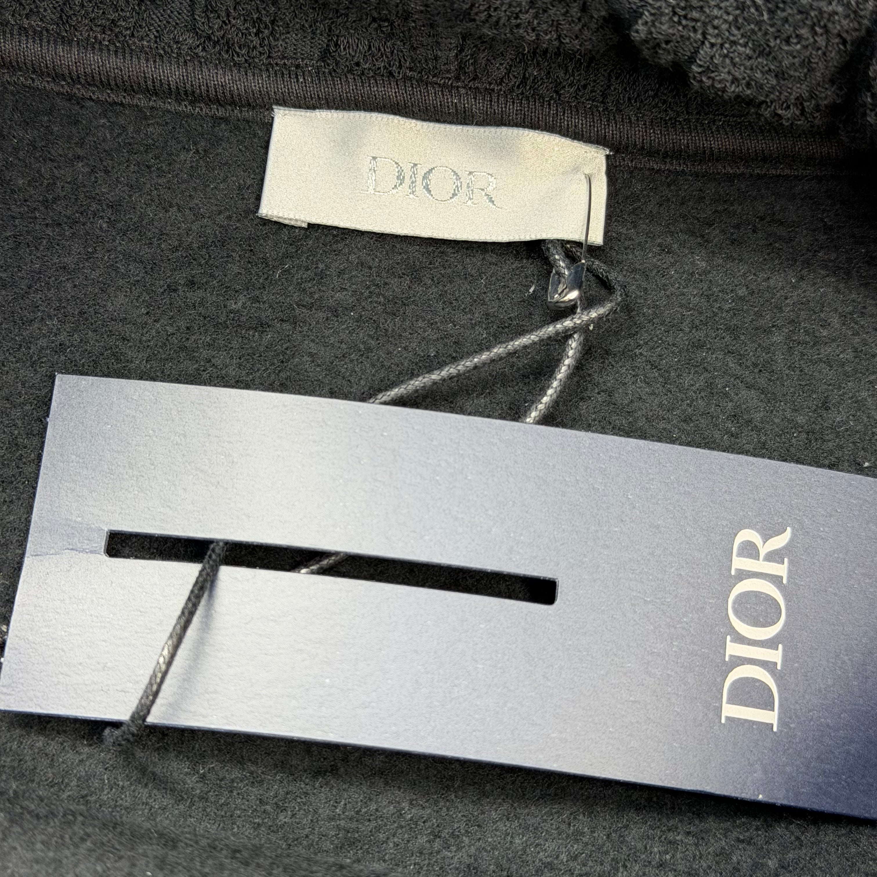 Dior Oblique Relaxed-Fit Hooded Sweatshirt Black XXL