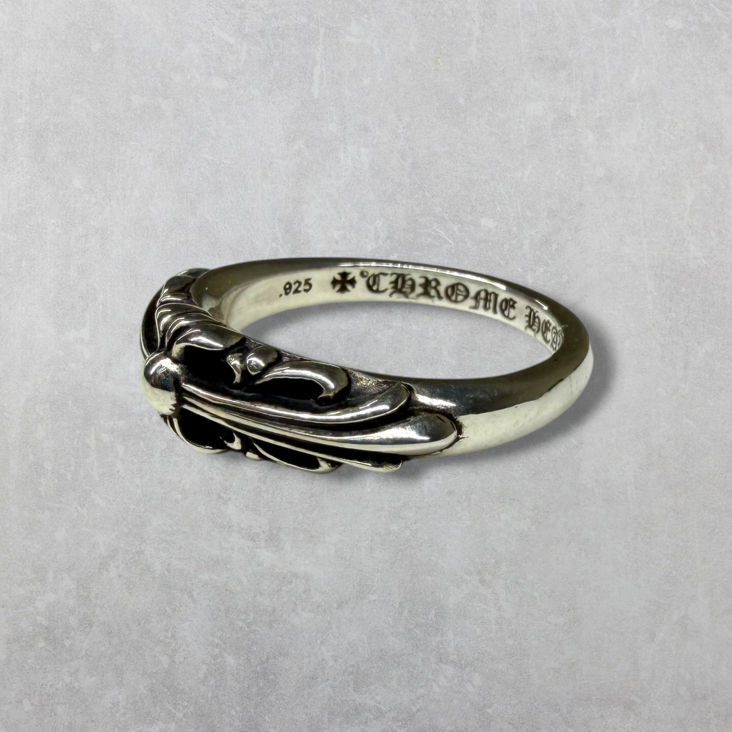 Chrome Hearts Baby Classic Floral Cross Ring 7