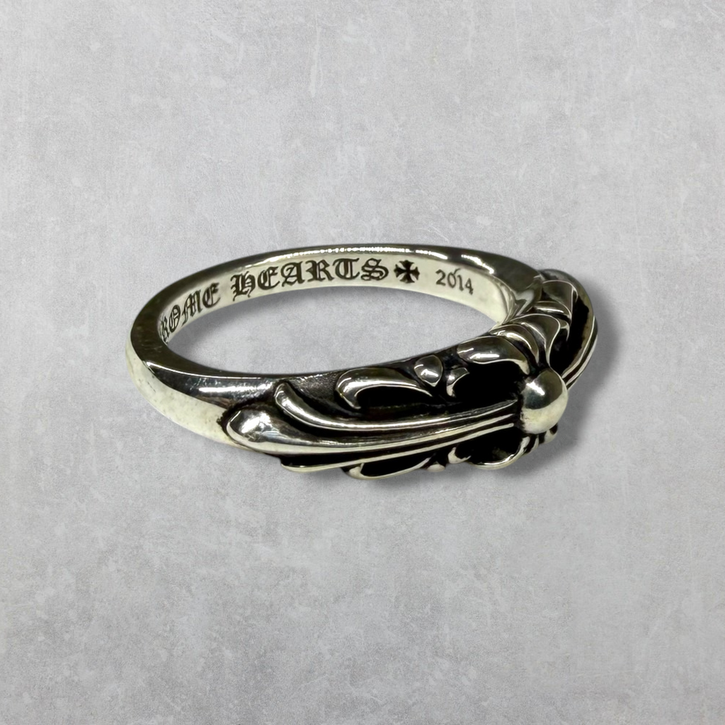 Chrome Hearts Baby Classic Floral Cross Ring 7