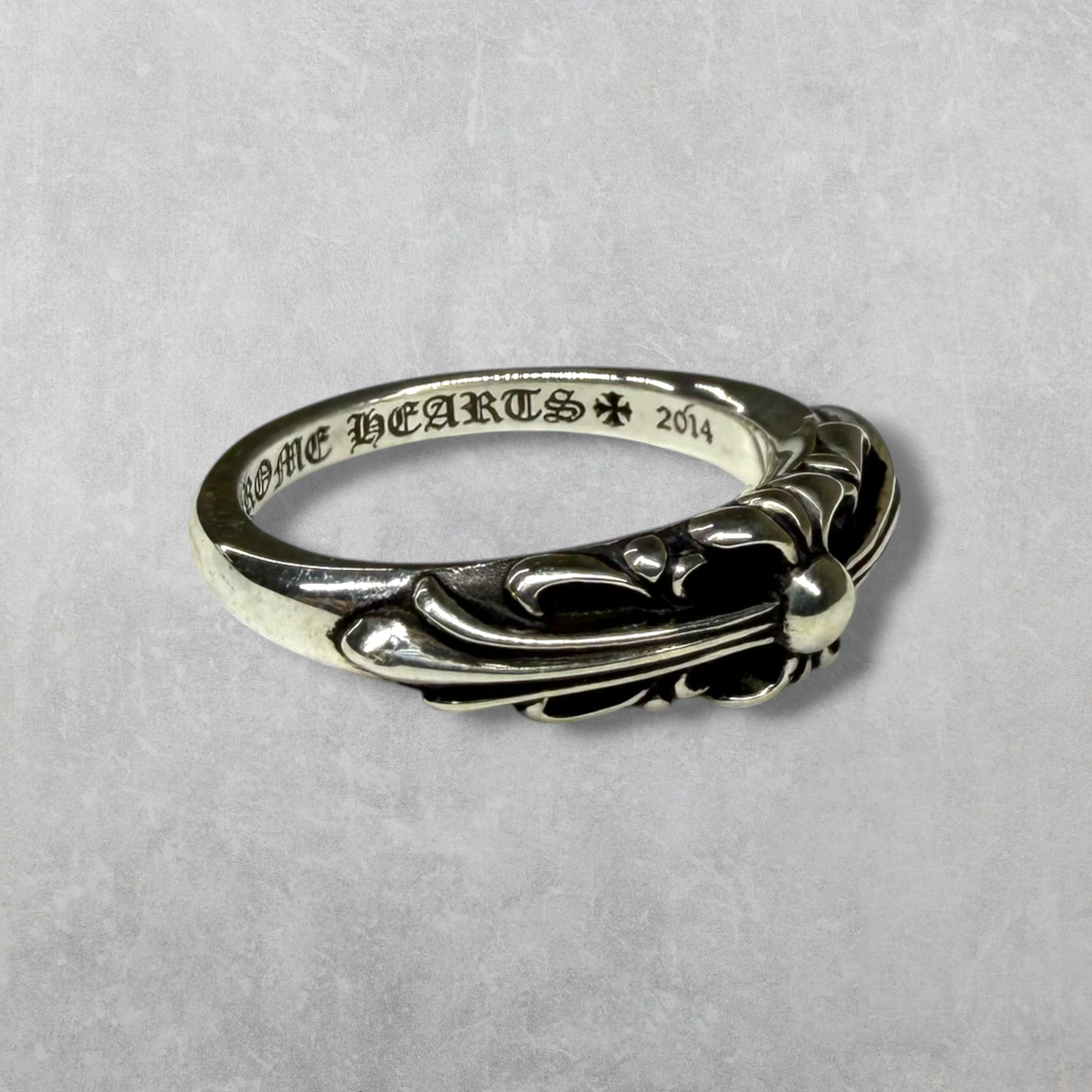 Chrome Hearts Baby Classic Floral Cross Ring 7