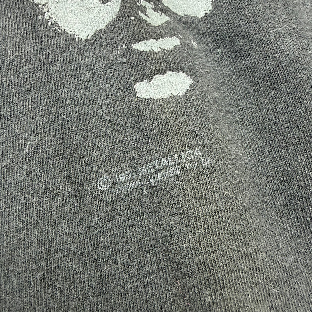 Vintage 1991 Metallica 4 Faces Black Album Tour Tee L