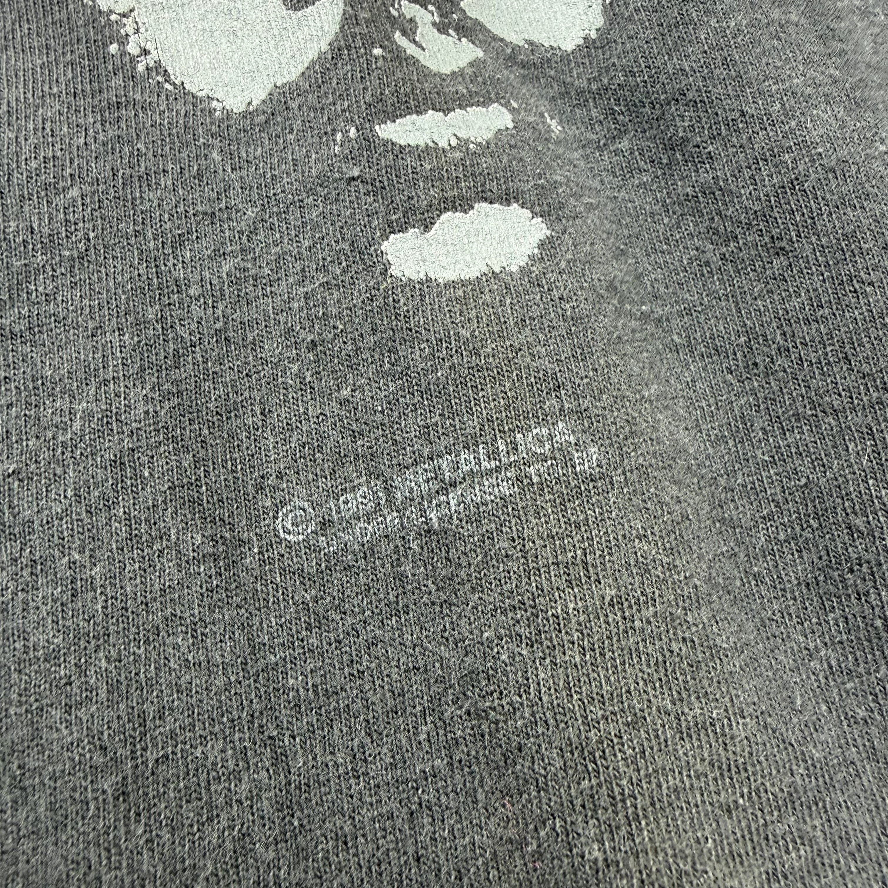 Vintage 1991 Metallica 4 Faces Black Album Tour Tee L
