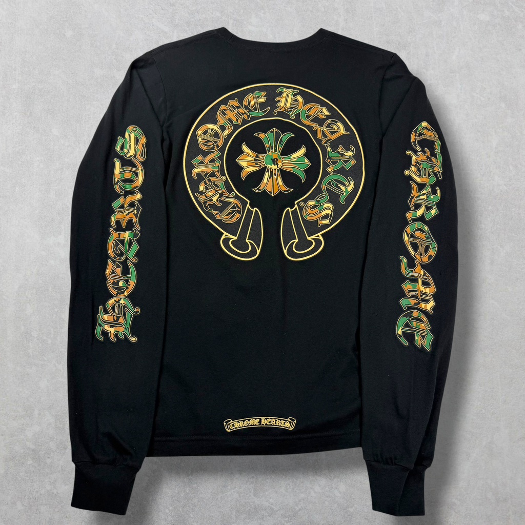 Chrome Hearts Camo Horseshoe L/S S