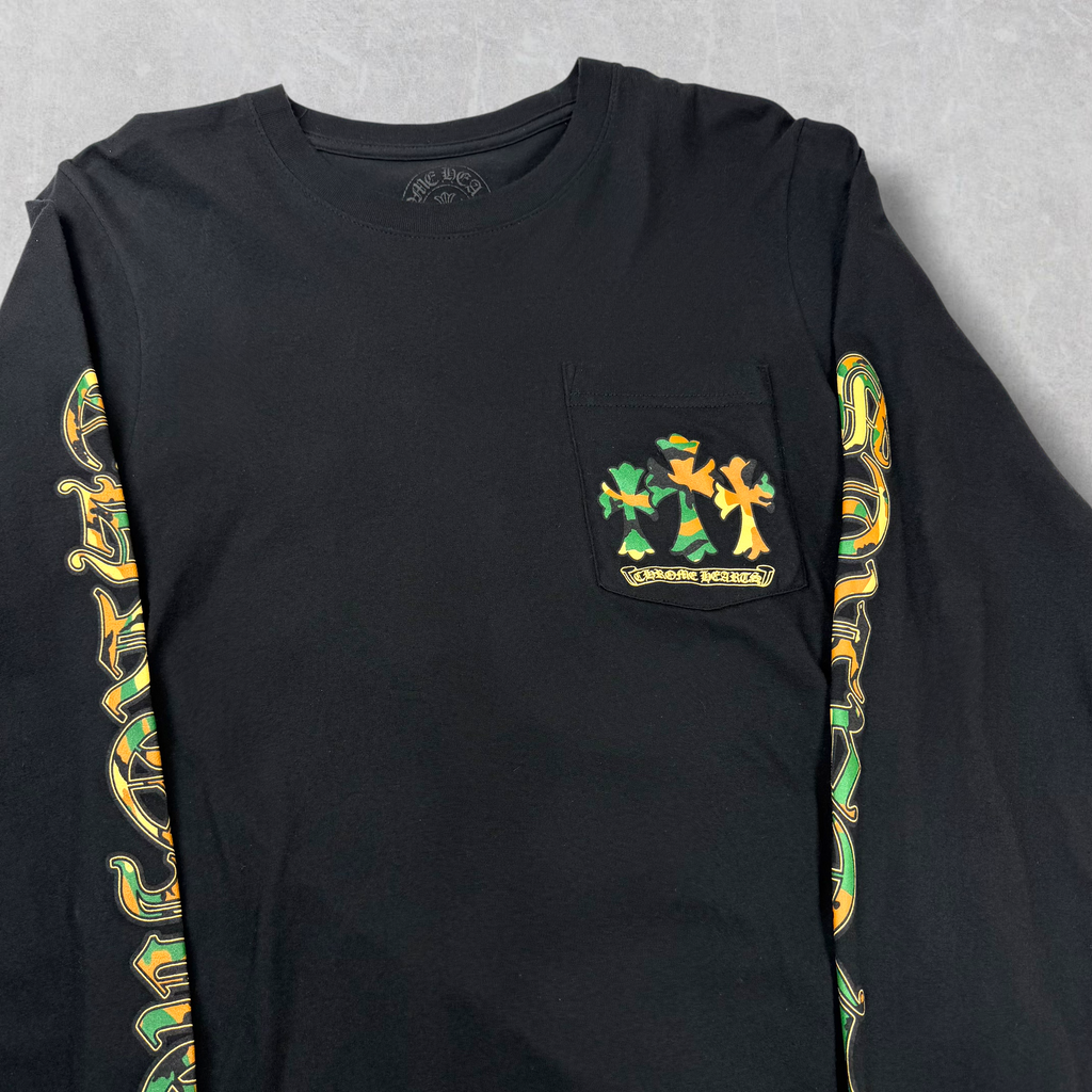 Chrome Hearts Camo Horseshoe L/S S