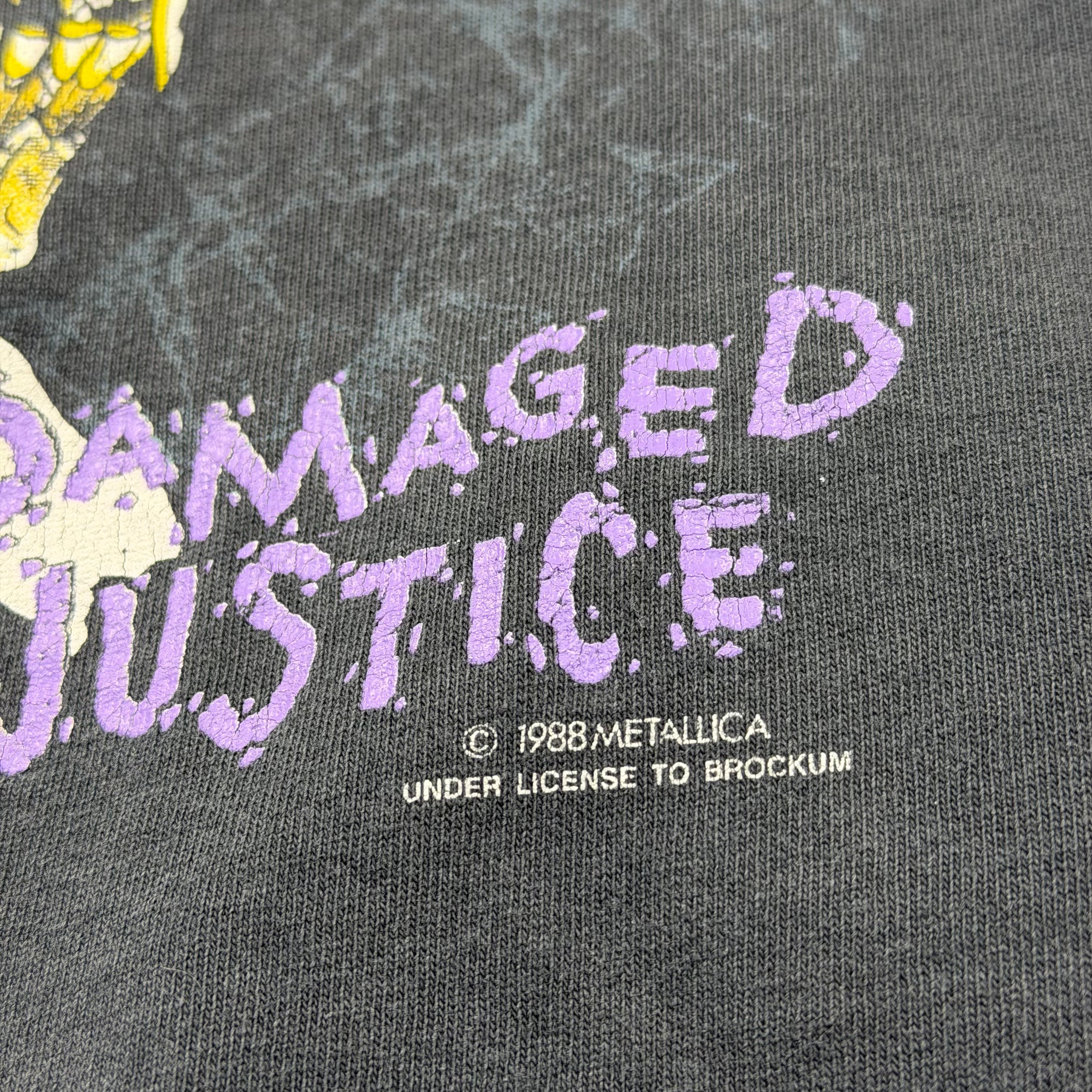 Vintage Metallica Damaged Justice Pushead Tee XL