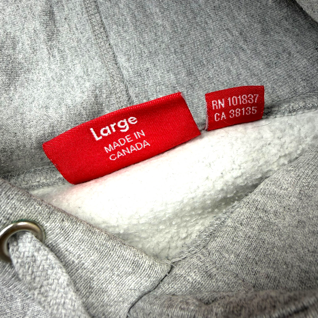 Supreme Box Logo Heather Grey Hoodie L