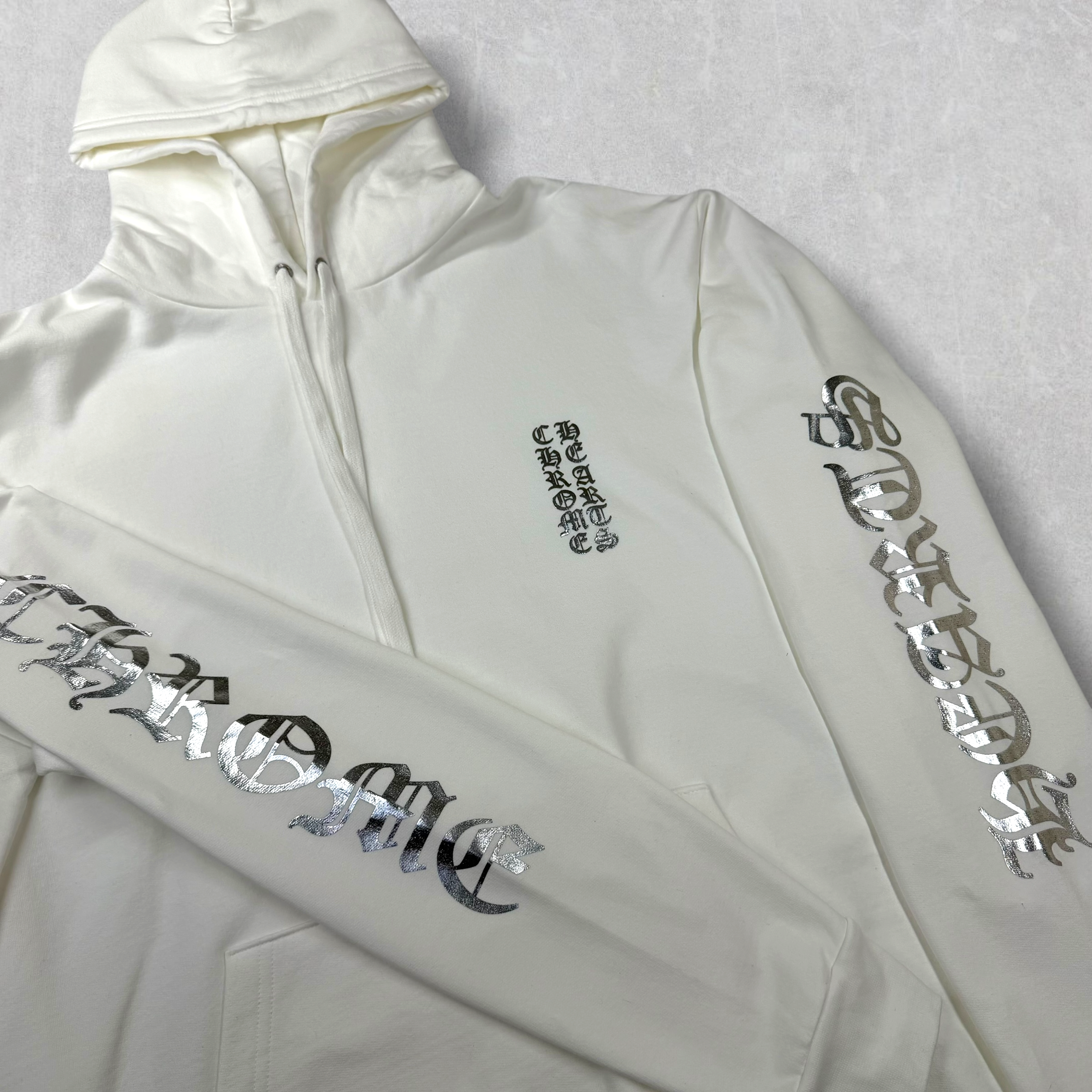 Chrome Hearts Silver Foil Hoodie XL