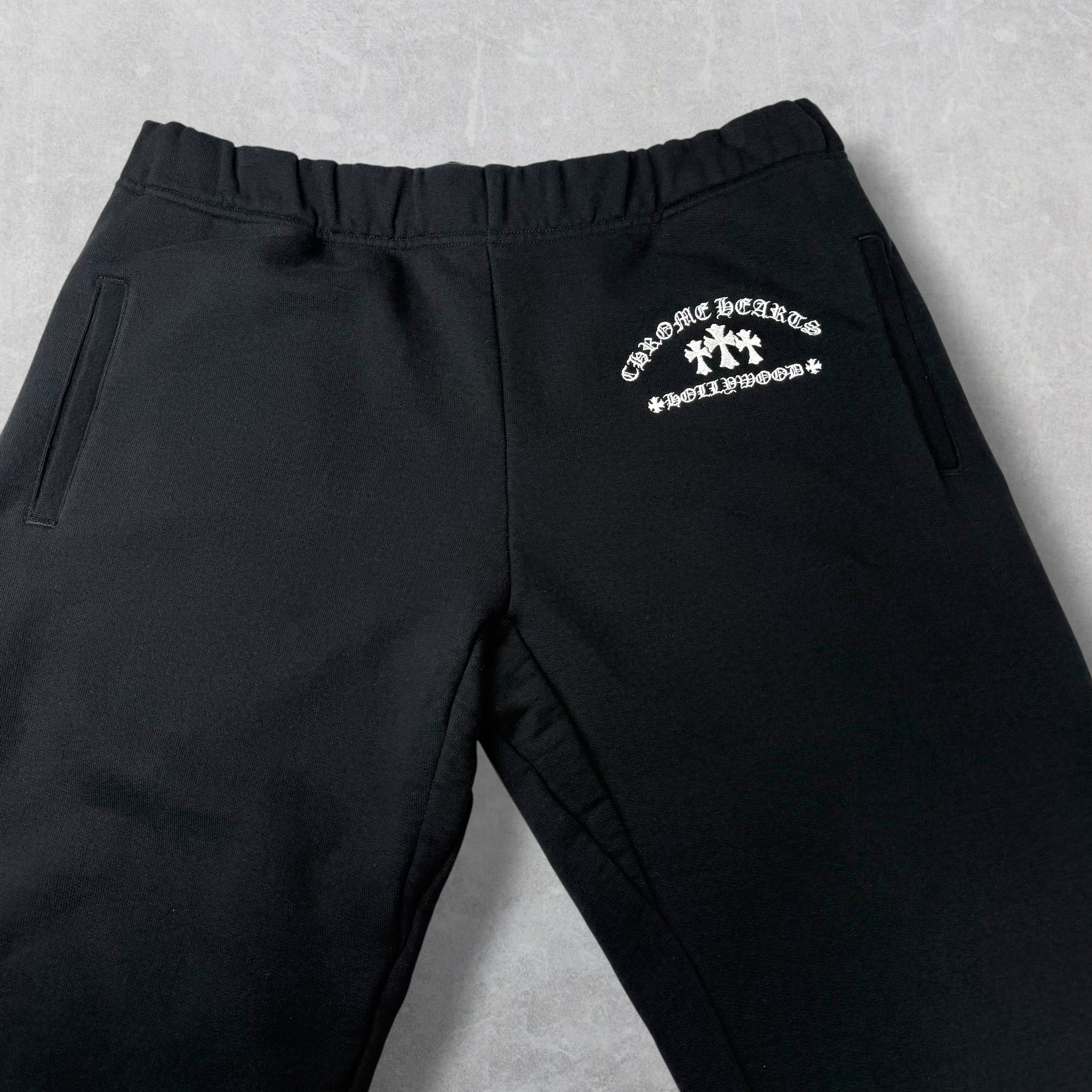 Chrome Hearts Triple Cross Embroidered Sweats Black XL