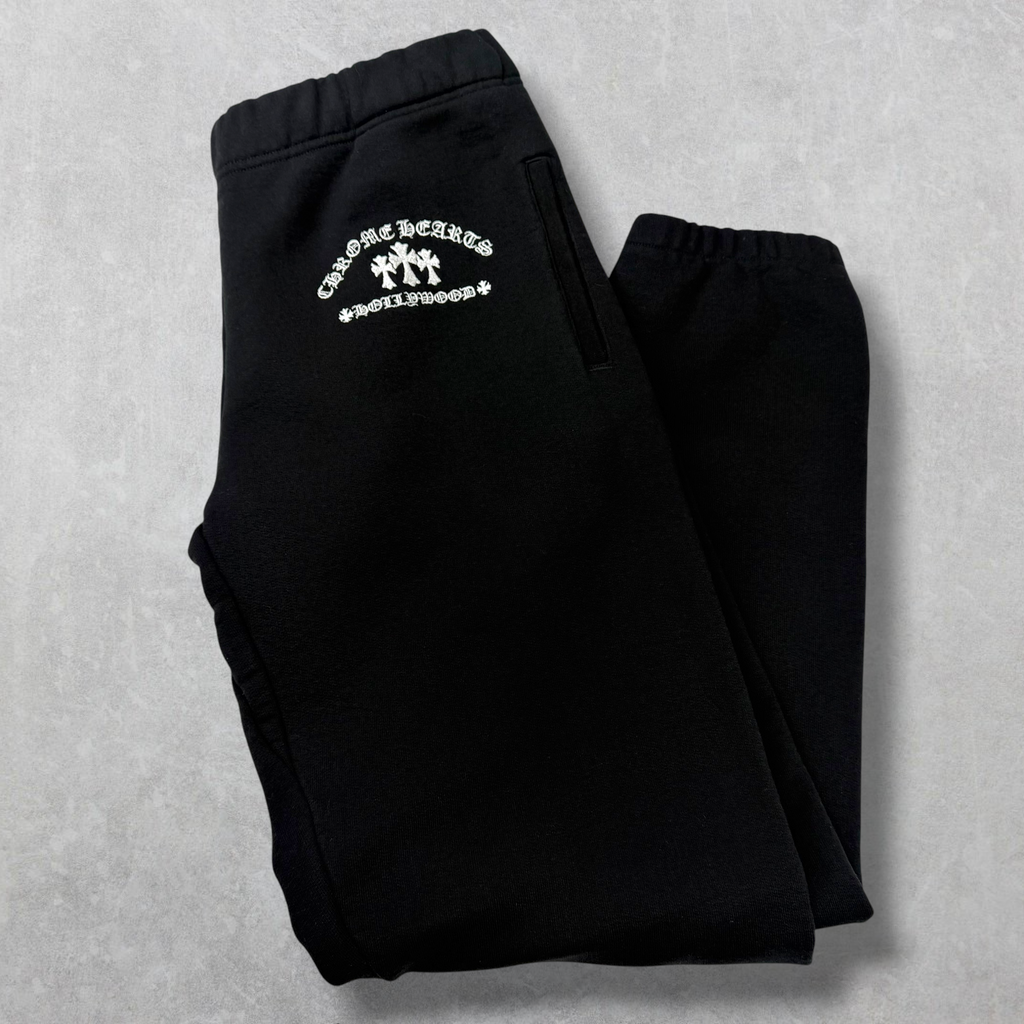 Chrome Hearts Triple Cross Embroidered Sweats Black XL