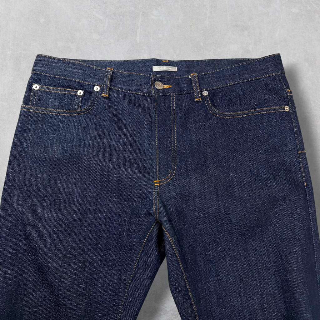 Dior Slim Oblique Cuff Denim Jeans 32