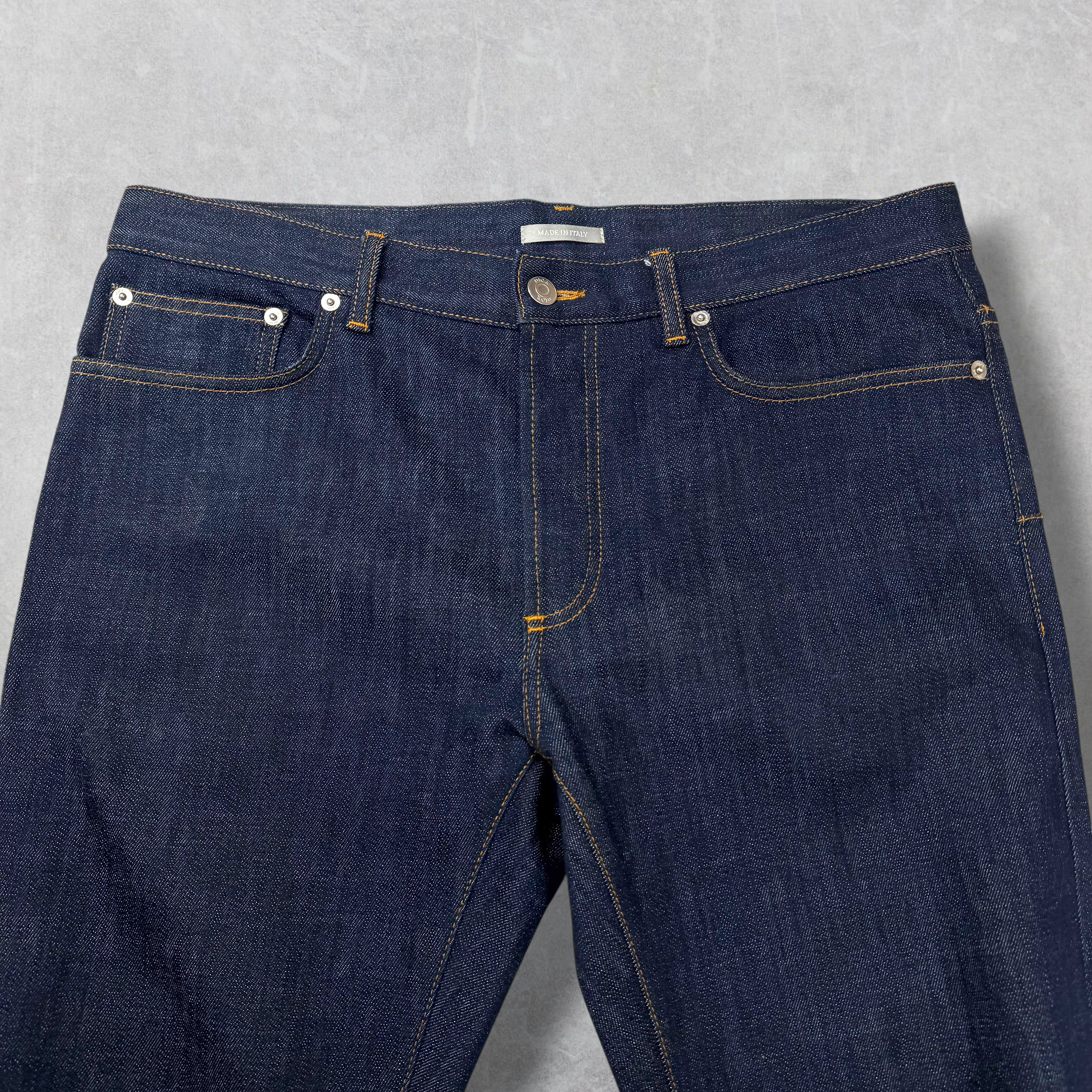 Dior Slim Oblique Cuff Denim Jeans 32