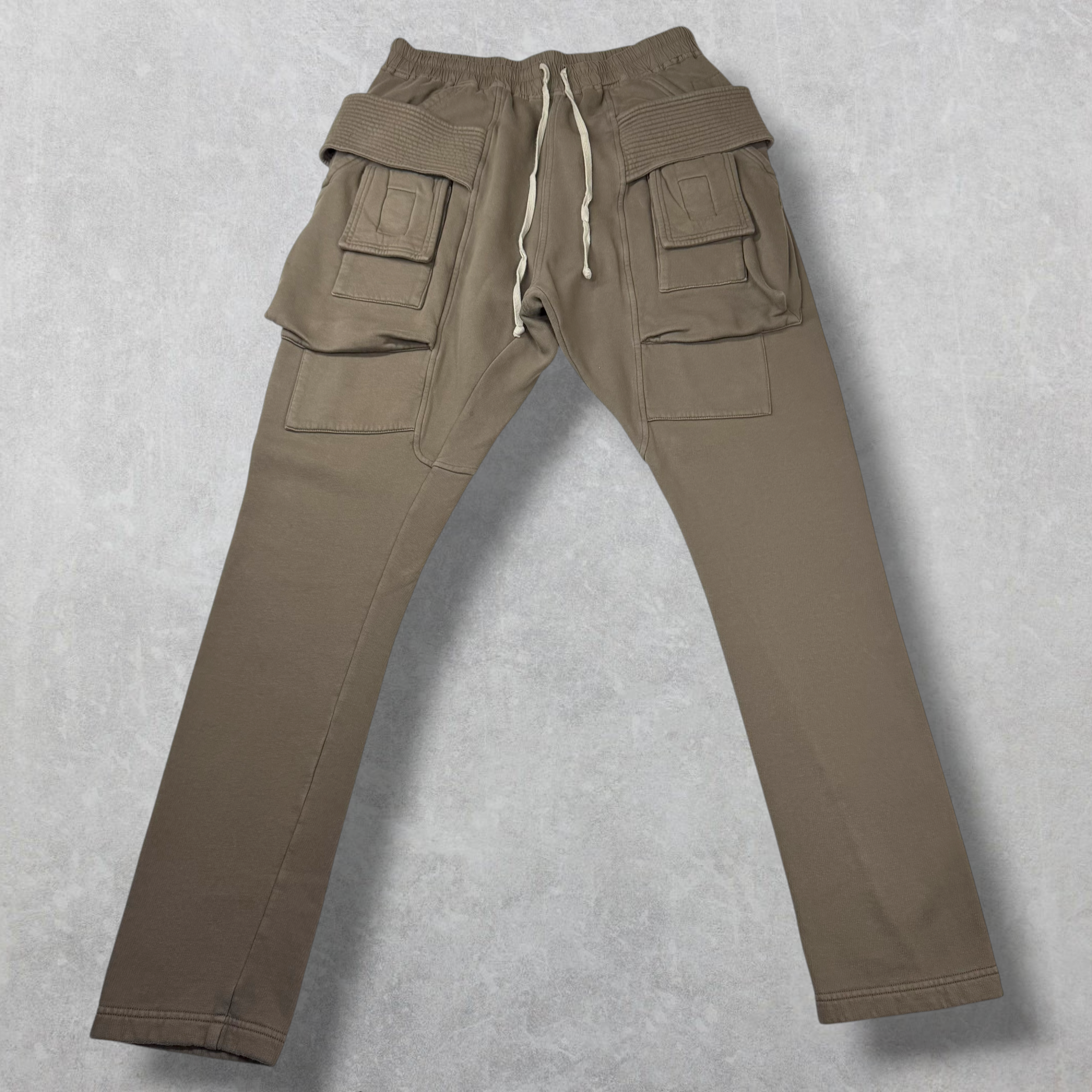 Rick Owens DRKSHDW Creatch Cargo Drawstring Pants Dust M