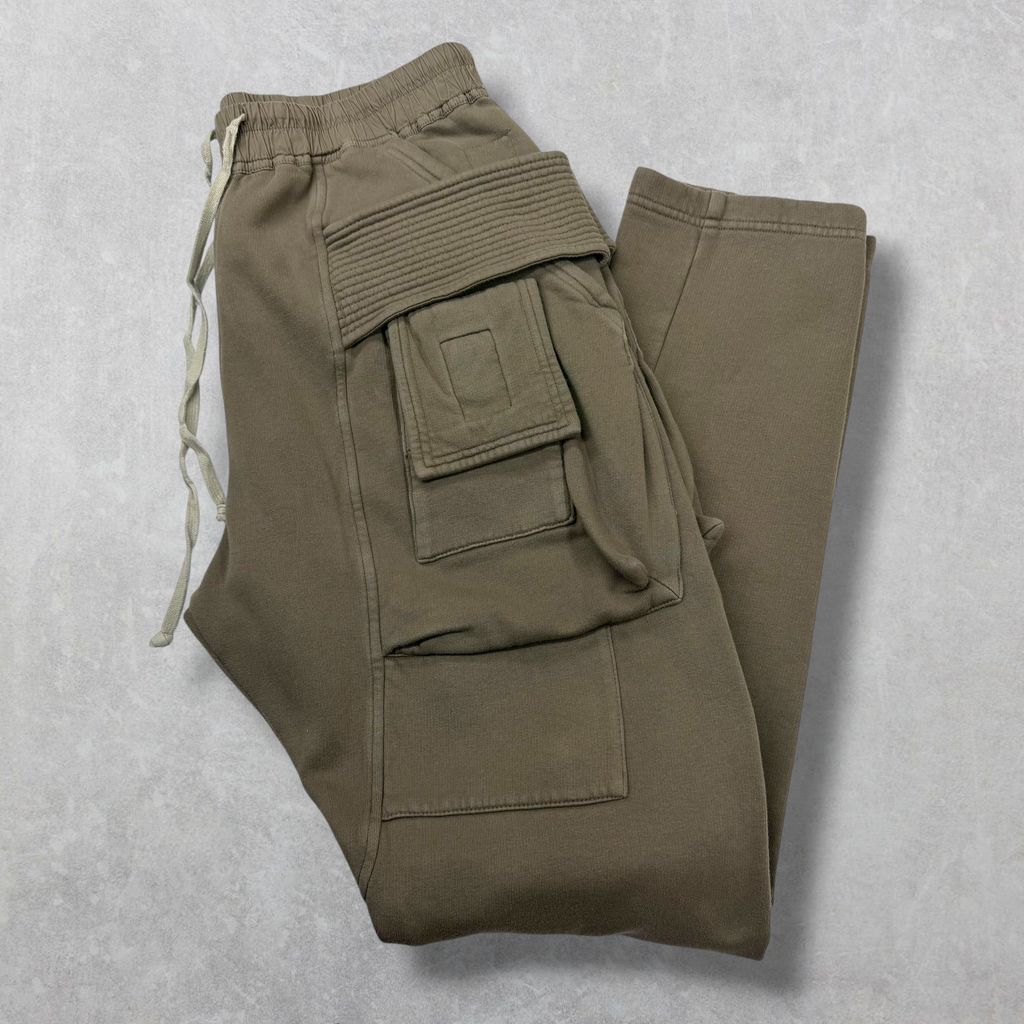 Rick Owens DRKSHDW Creatch Cargo Drawstring Pants Dust M
