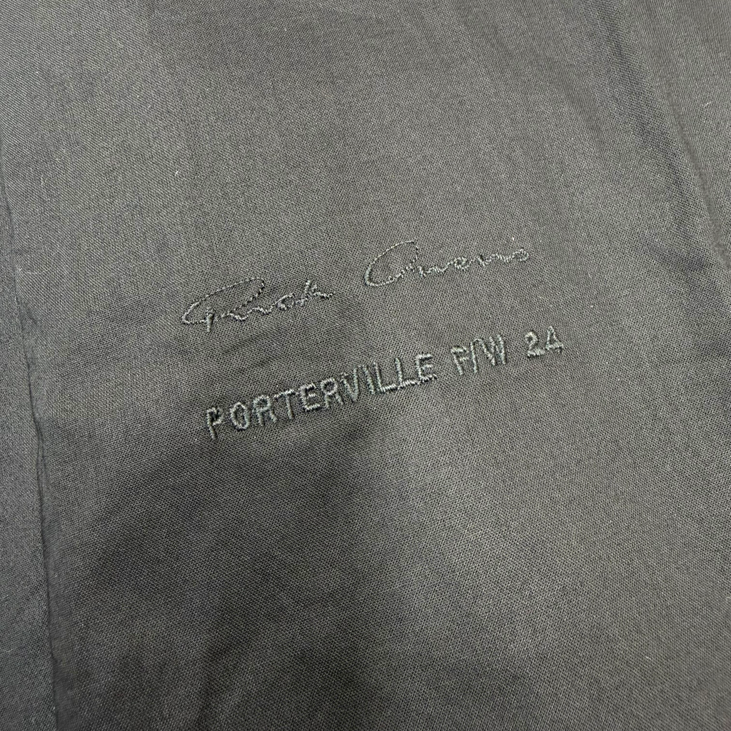RIck Owens Black Coated Denim Outershirt 44 (L)