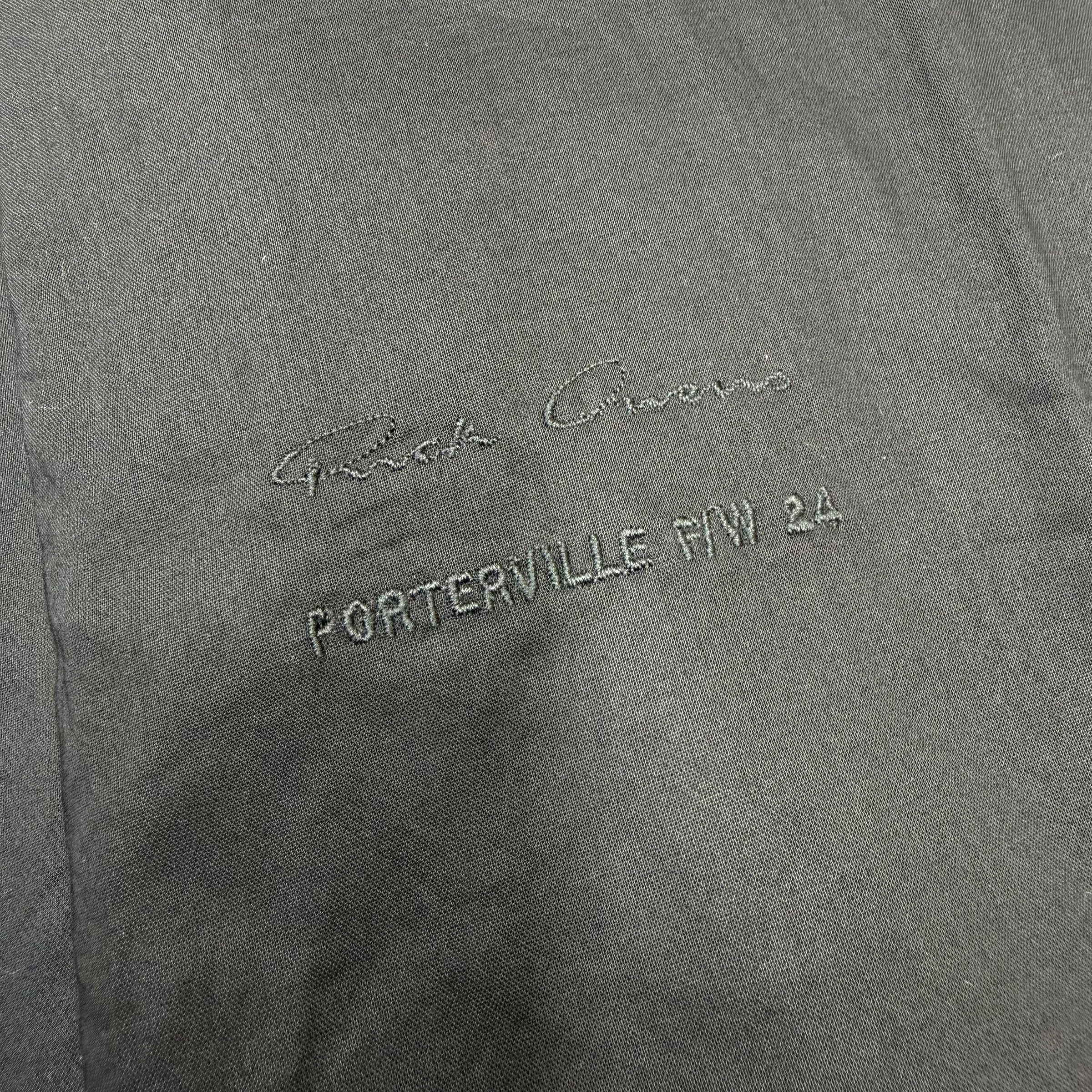 RIck Owens Black Coated Denim Outershirt 44 (L)