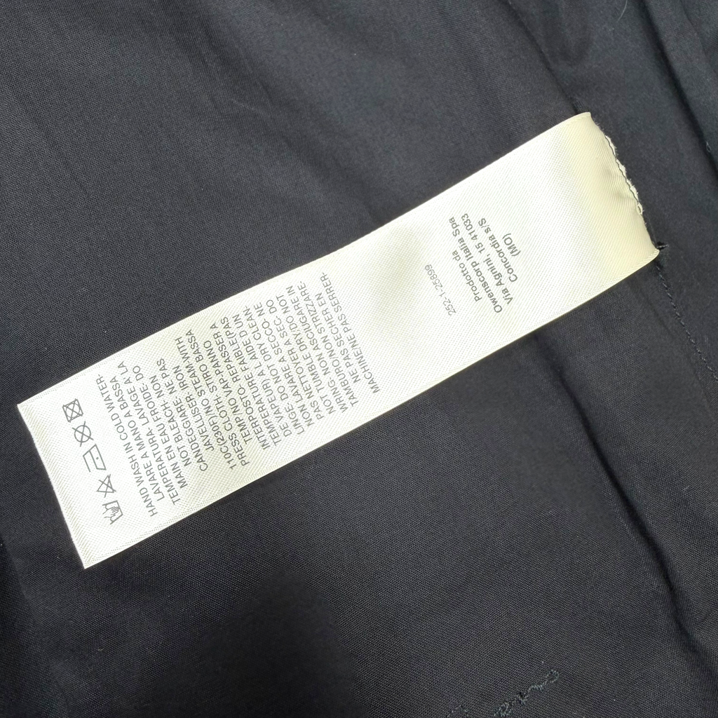 RIck Owens Black Coated Denim Outershirt 44 (L)