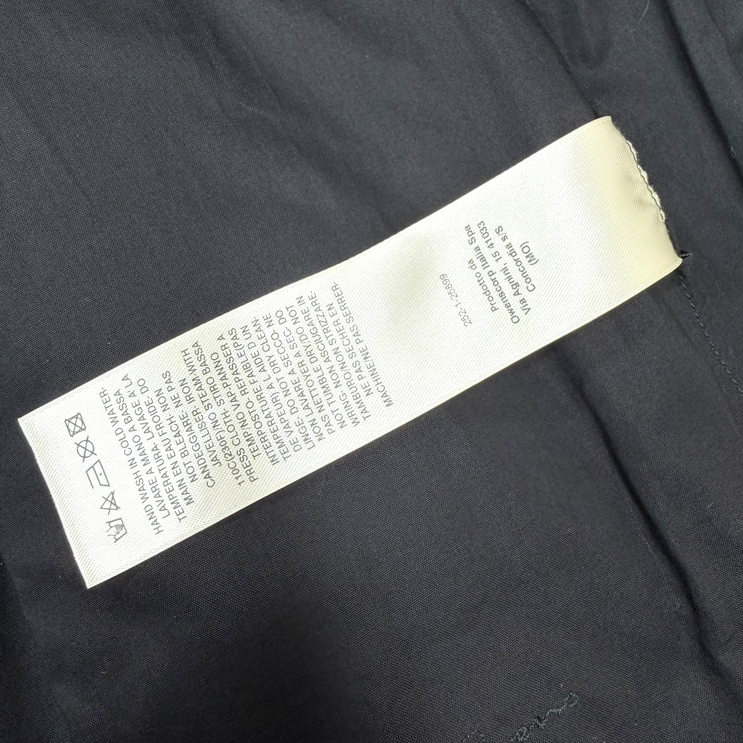RIck Owens Black Coated Denim Outershirt 44 (L)
