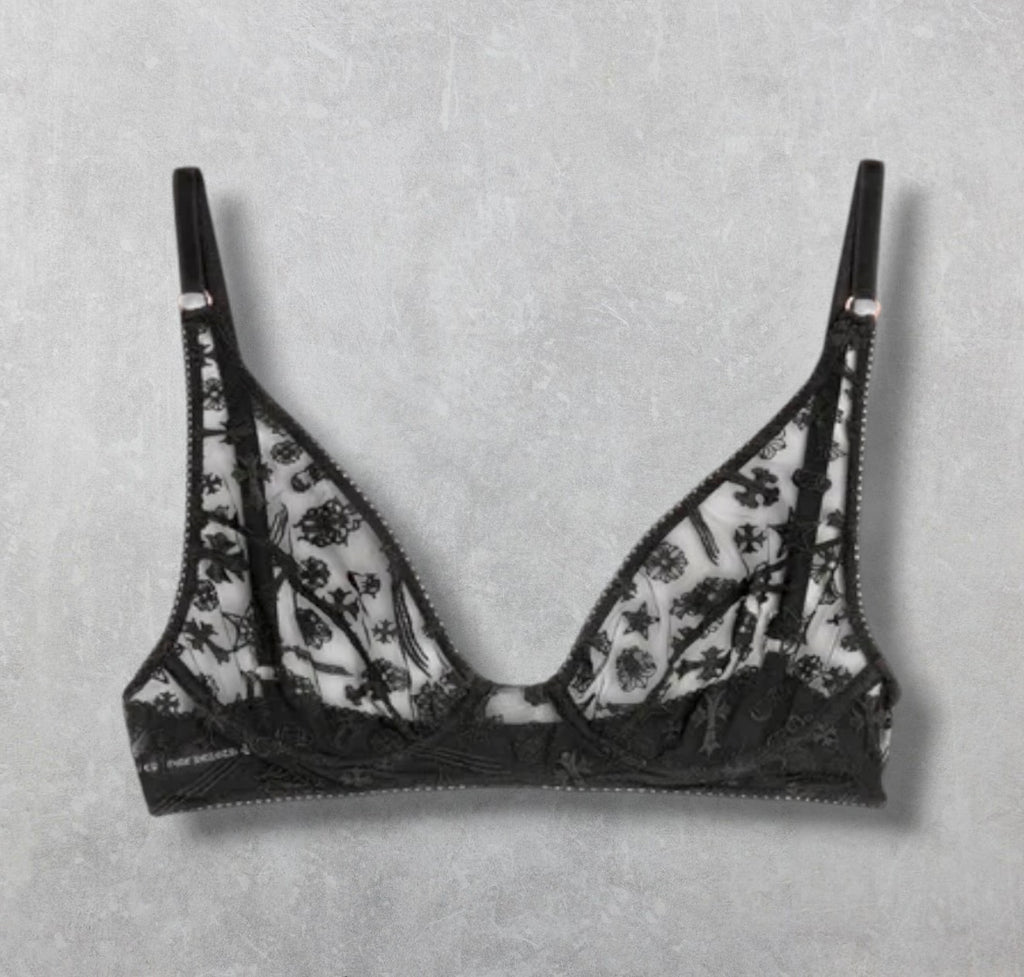 Chrome Hearts Lace Underwire Bra 32C