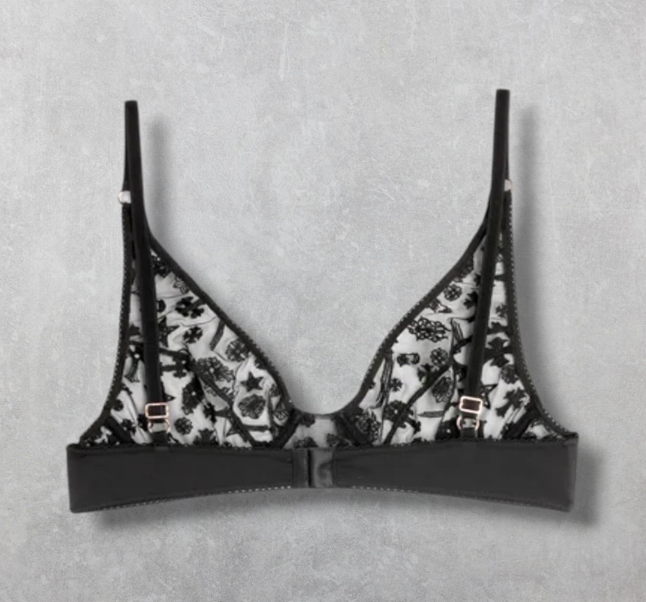 Chrome Hearts Lace Underwire Bra 32C