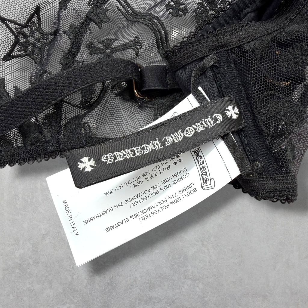 Chrome Hearts Lace Underwire Bra 32C
