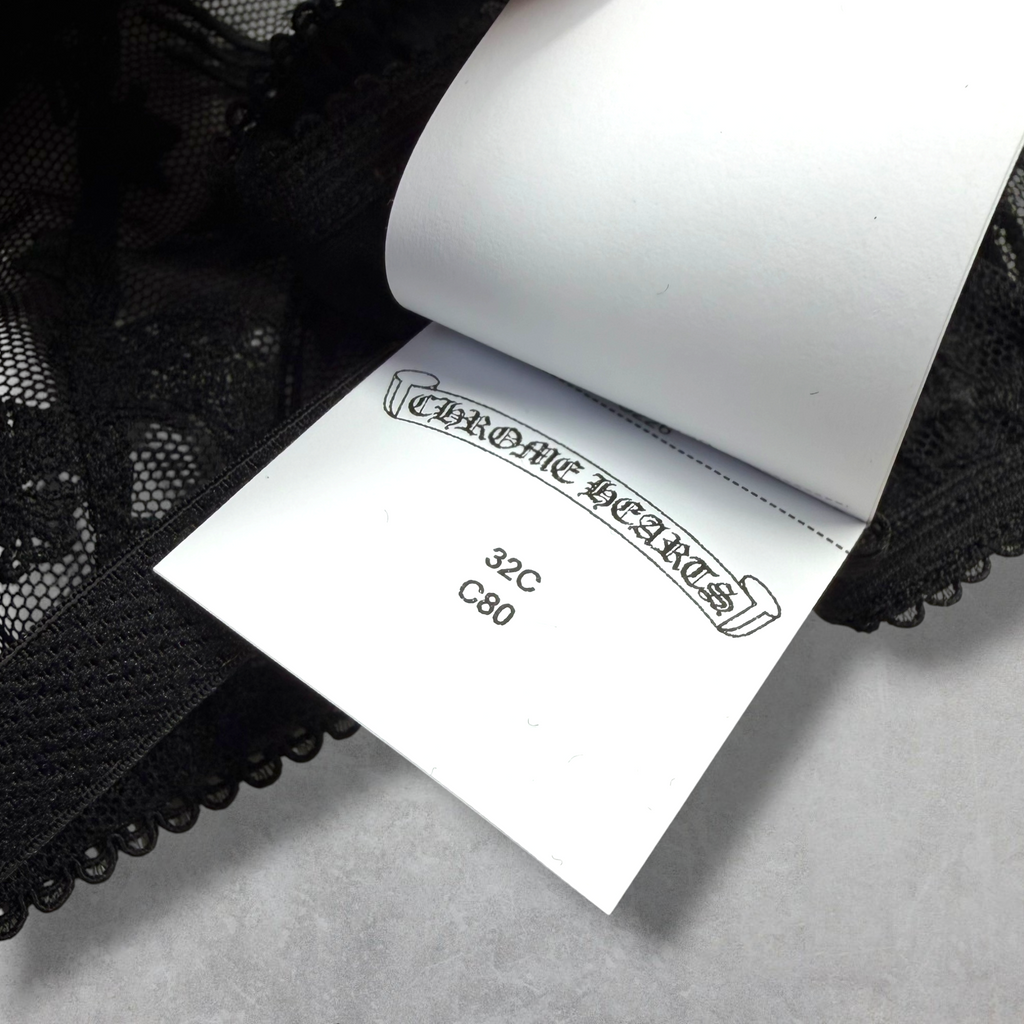 Chrome Hearts Lace Underwire Bra 32C
