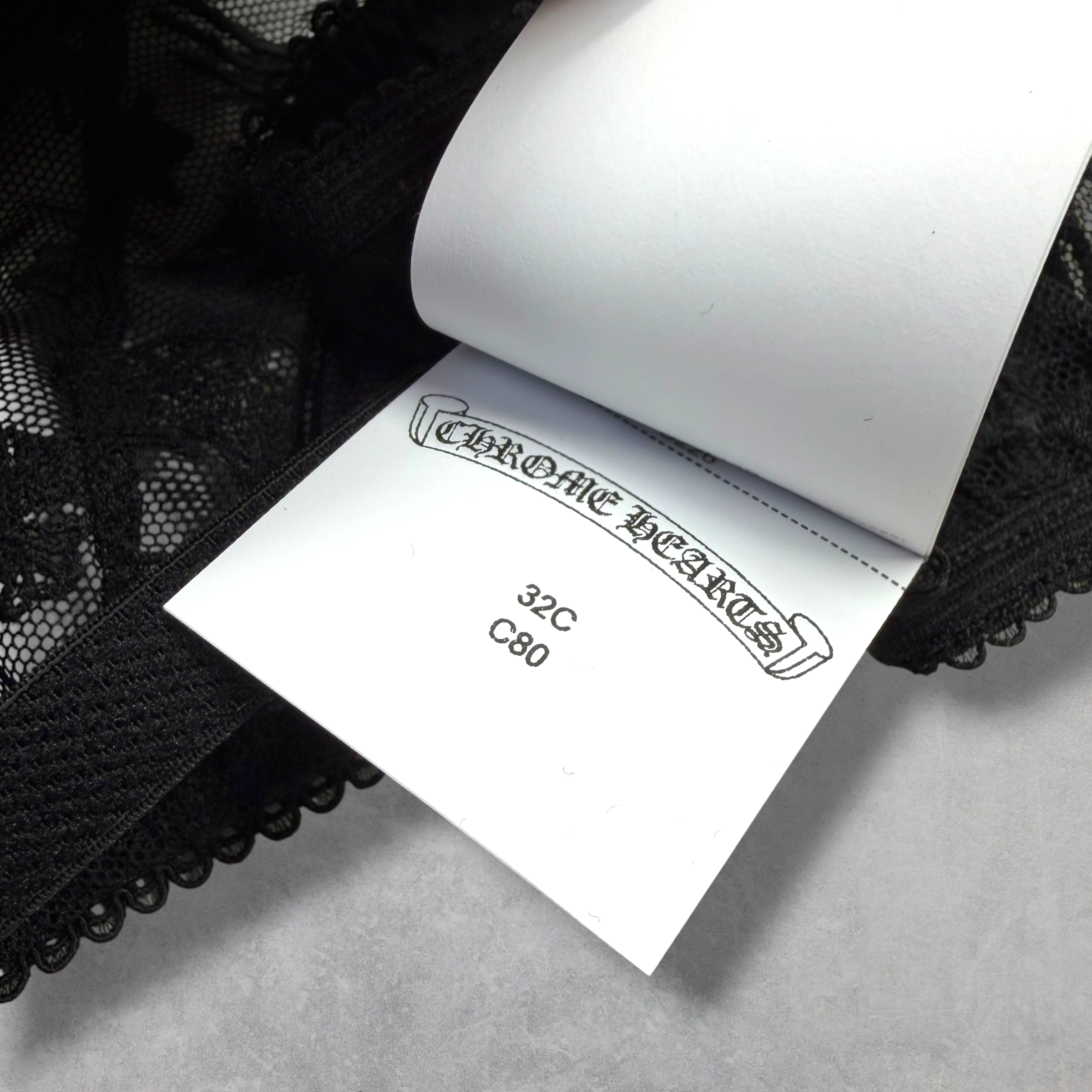 Chrome Hearts Lace Underwire Bra 32C
