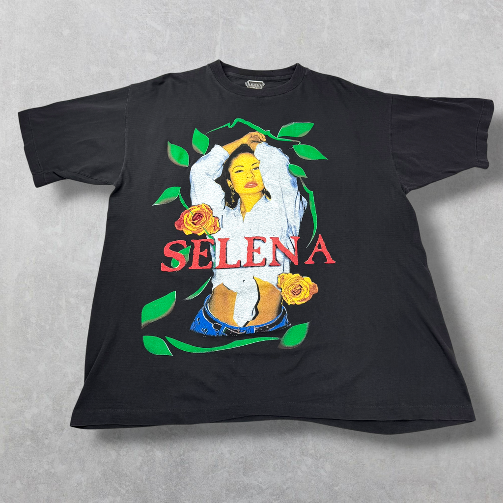 Vintage 90s Selena Quintanilla Bootleg Rap Tee XL