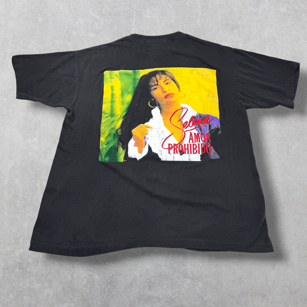 Vintage 90s Selena Quintanilla Bootleg Rap Tee XL