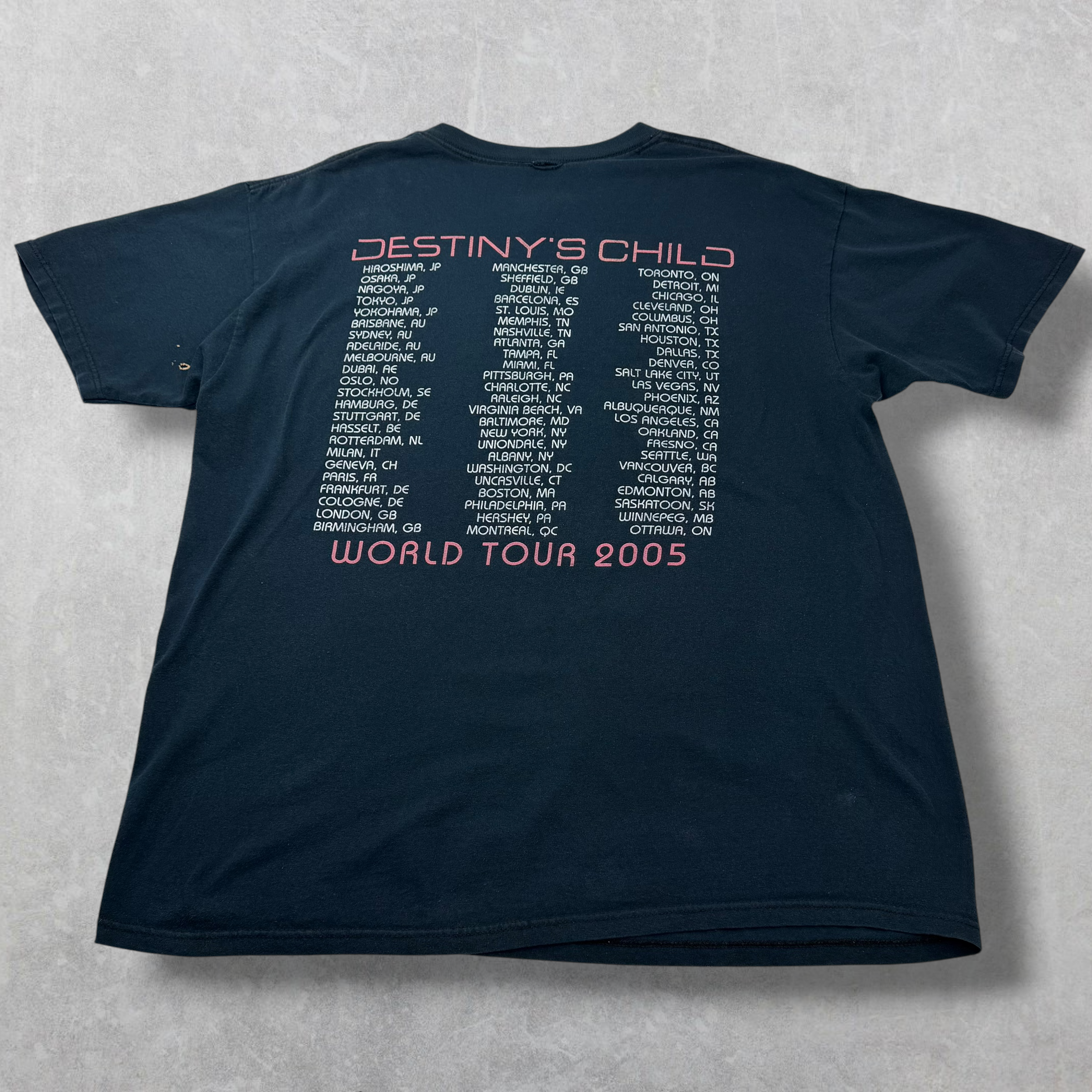 Vintage 2005 Destiny's Child Destiny Fulfilled Tour Tee XL
