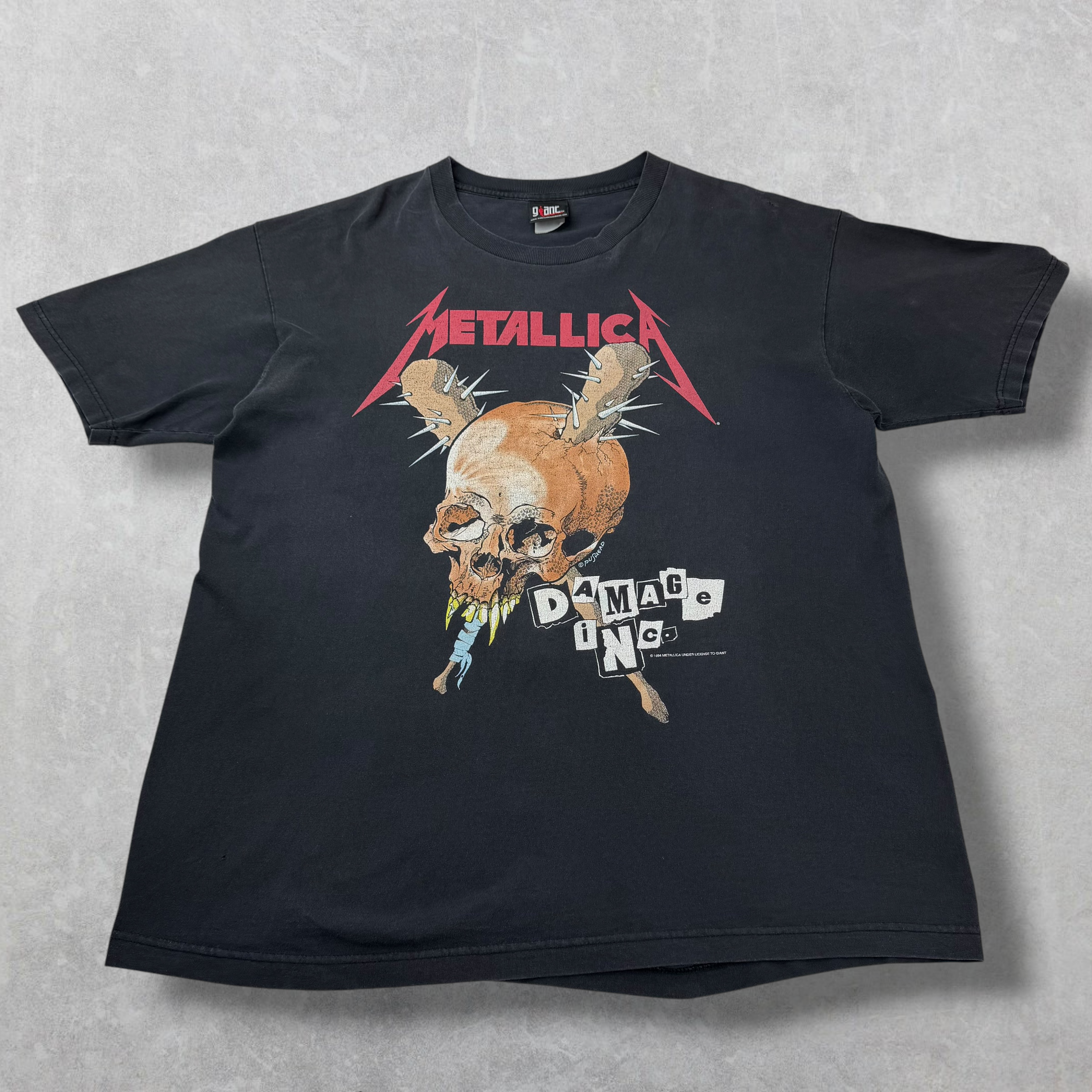 Vintage 1994 Metallica Pushead Damage Inc. Tee XL