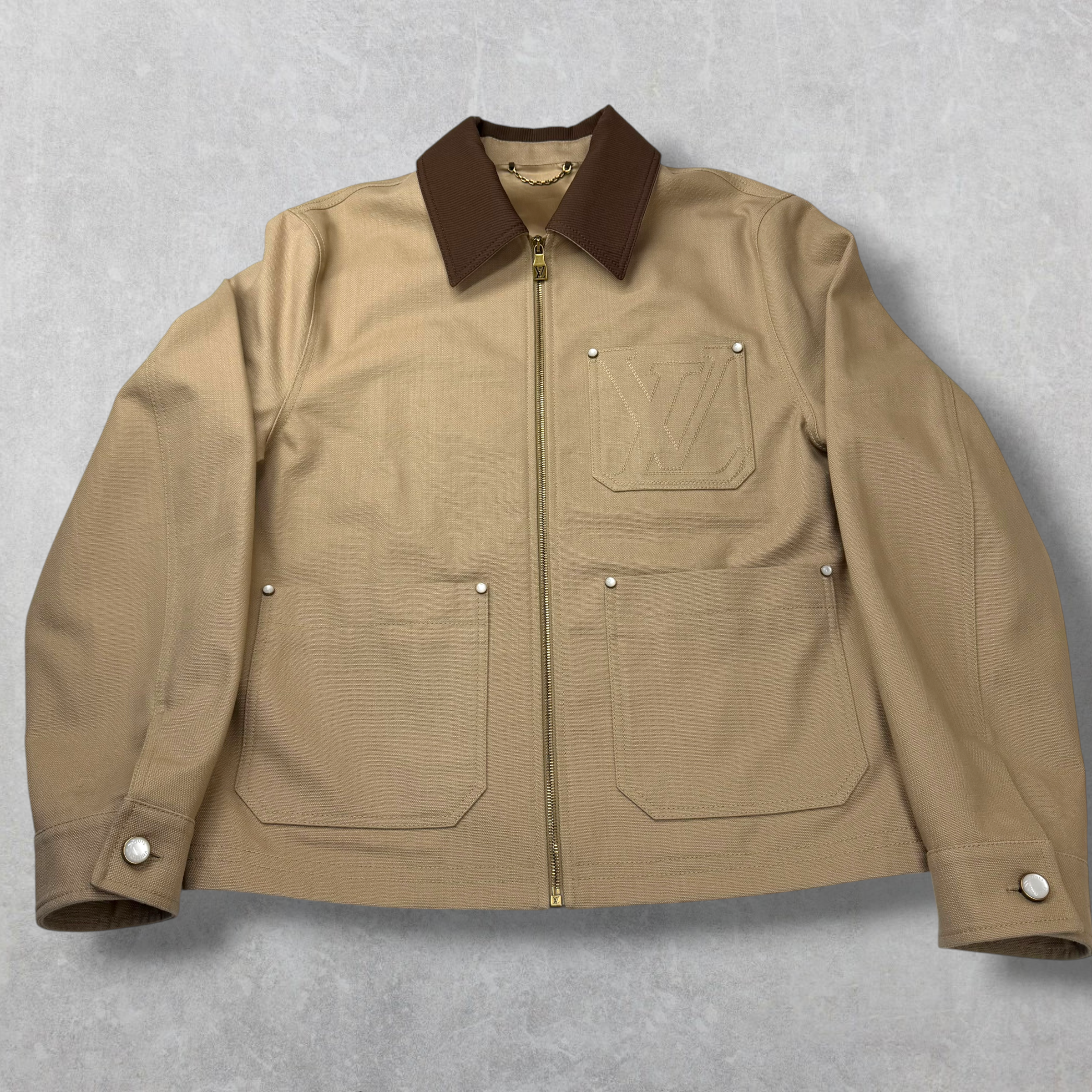 Louis Vuitton Workwear Cotton Canvas Blouson 48 (M)