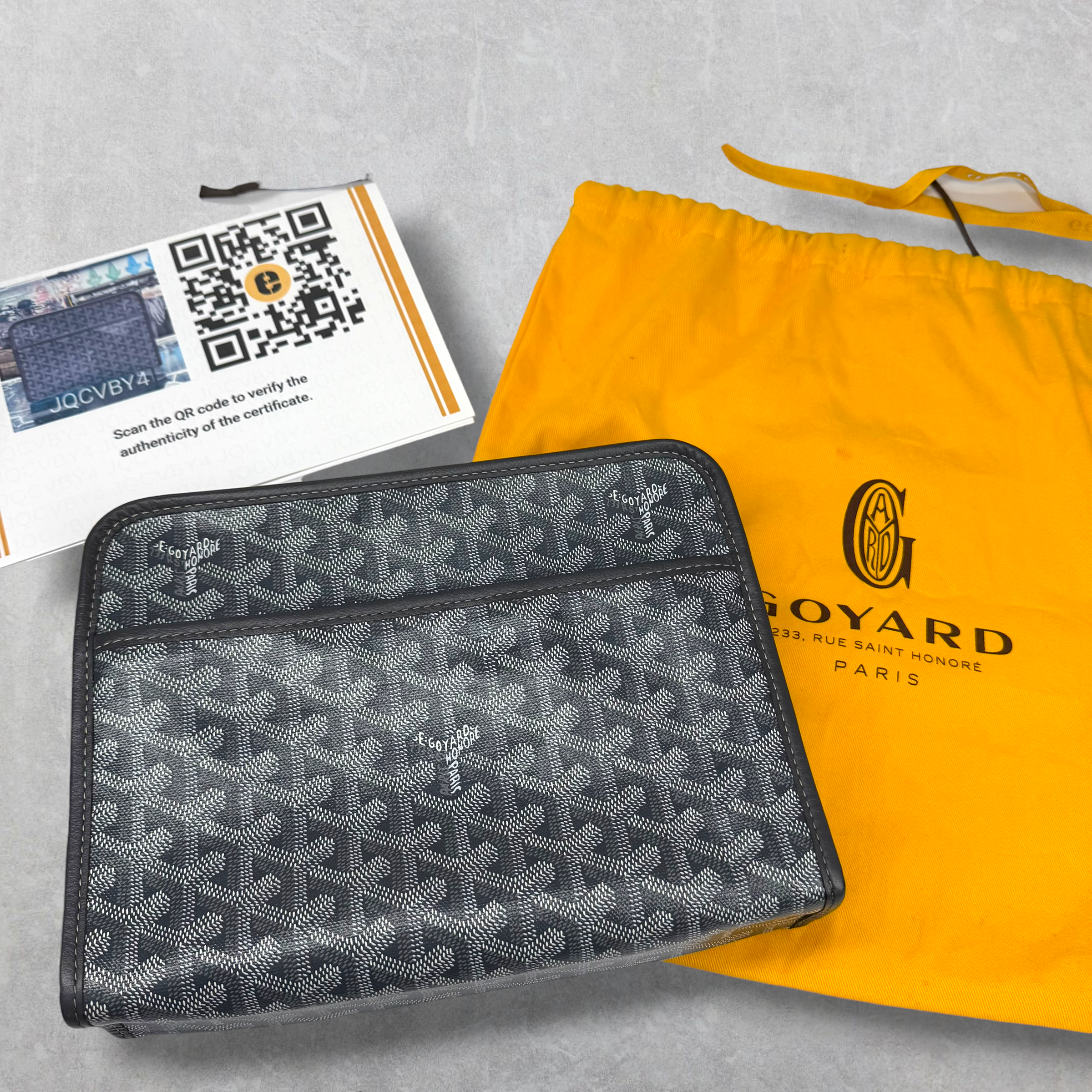Goyard Grey Jouvence PM Toiletry Bag