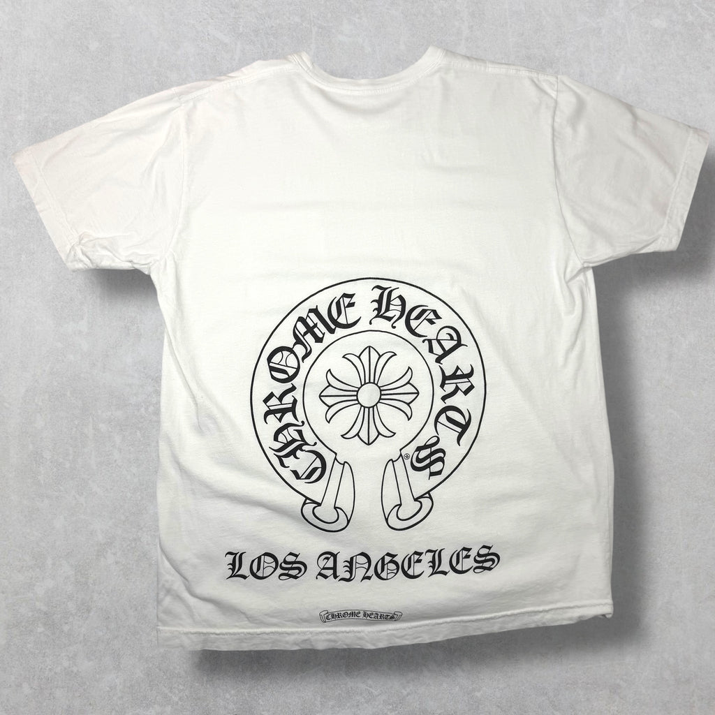 Chrome Hearts Los Angeles Horseshoe White Tee XL